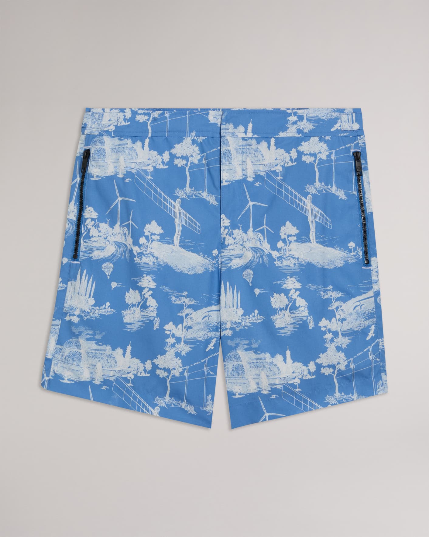 Blue Printed Swim Shorts Ted Baker