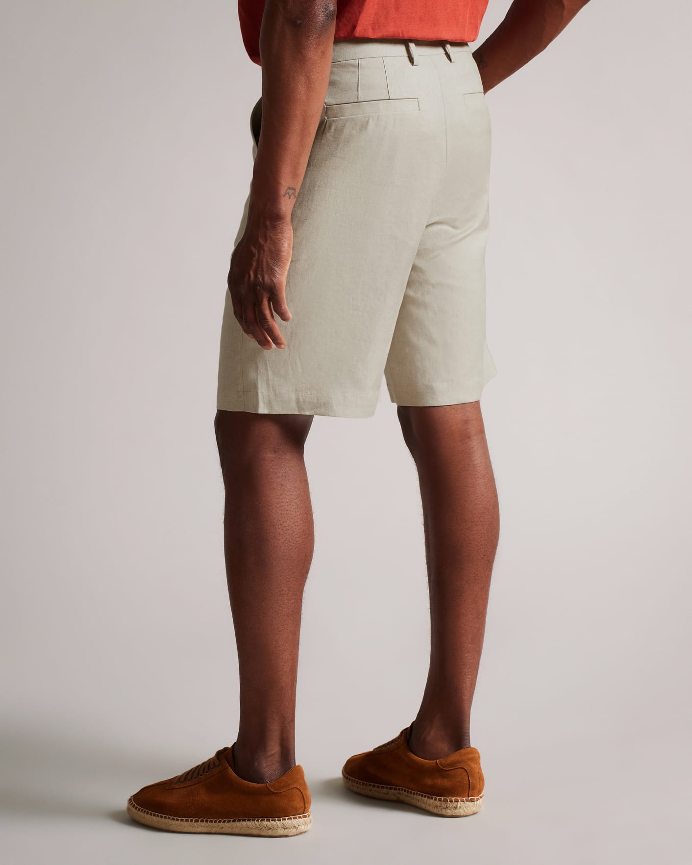 Ecru Linen Shorts Ted Baker