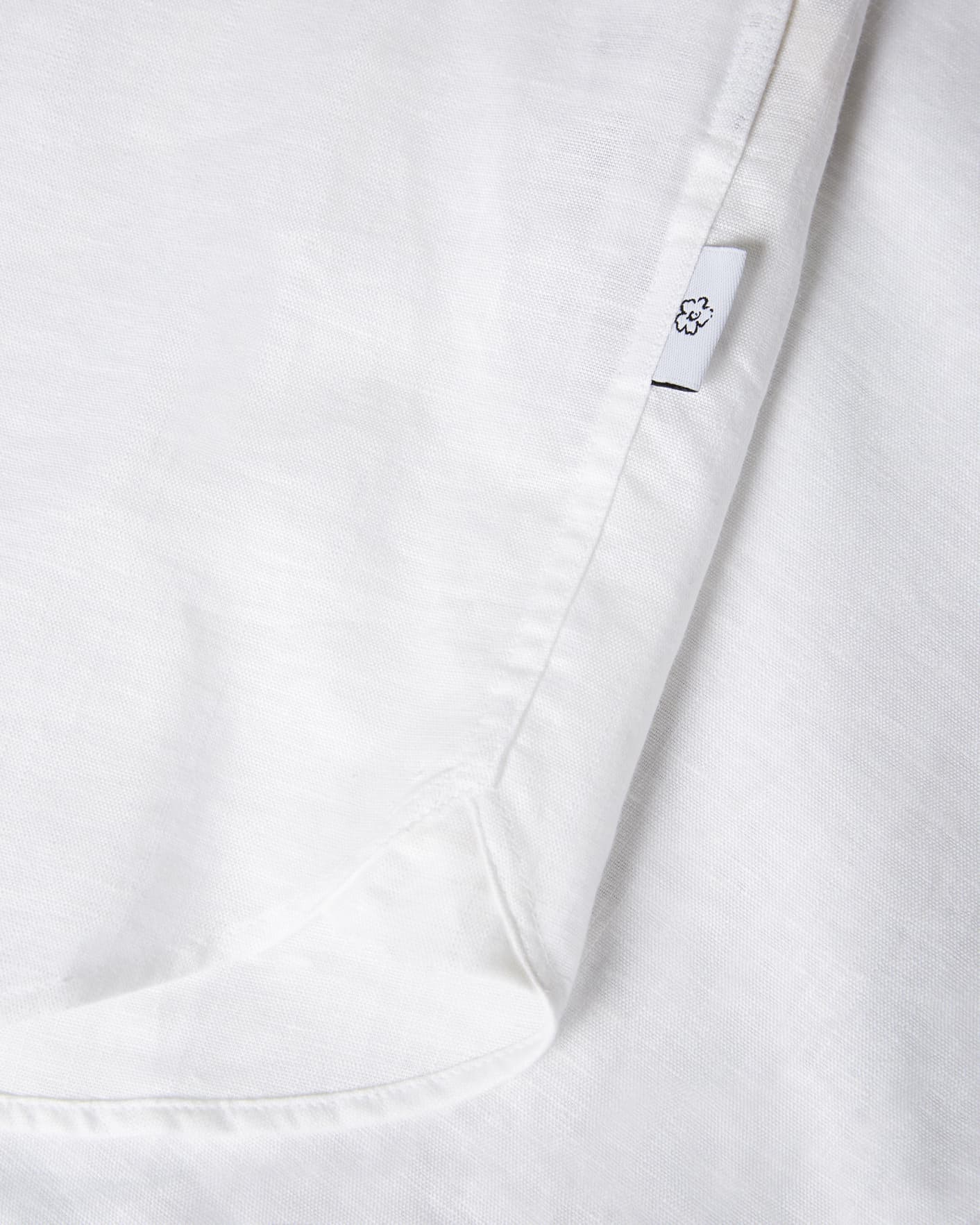 White Short Sleeve Linen Shirt Ted Baker