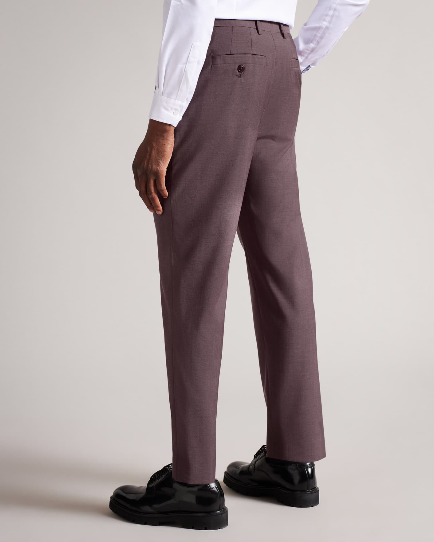 Pink Mohair Look Trousers Ted Baker