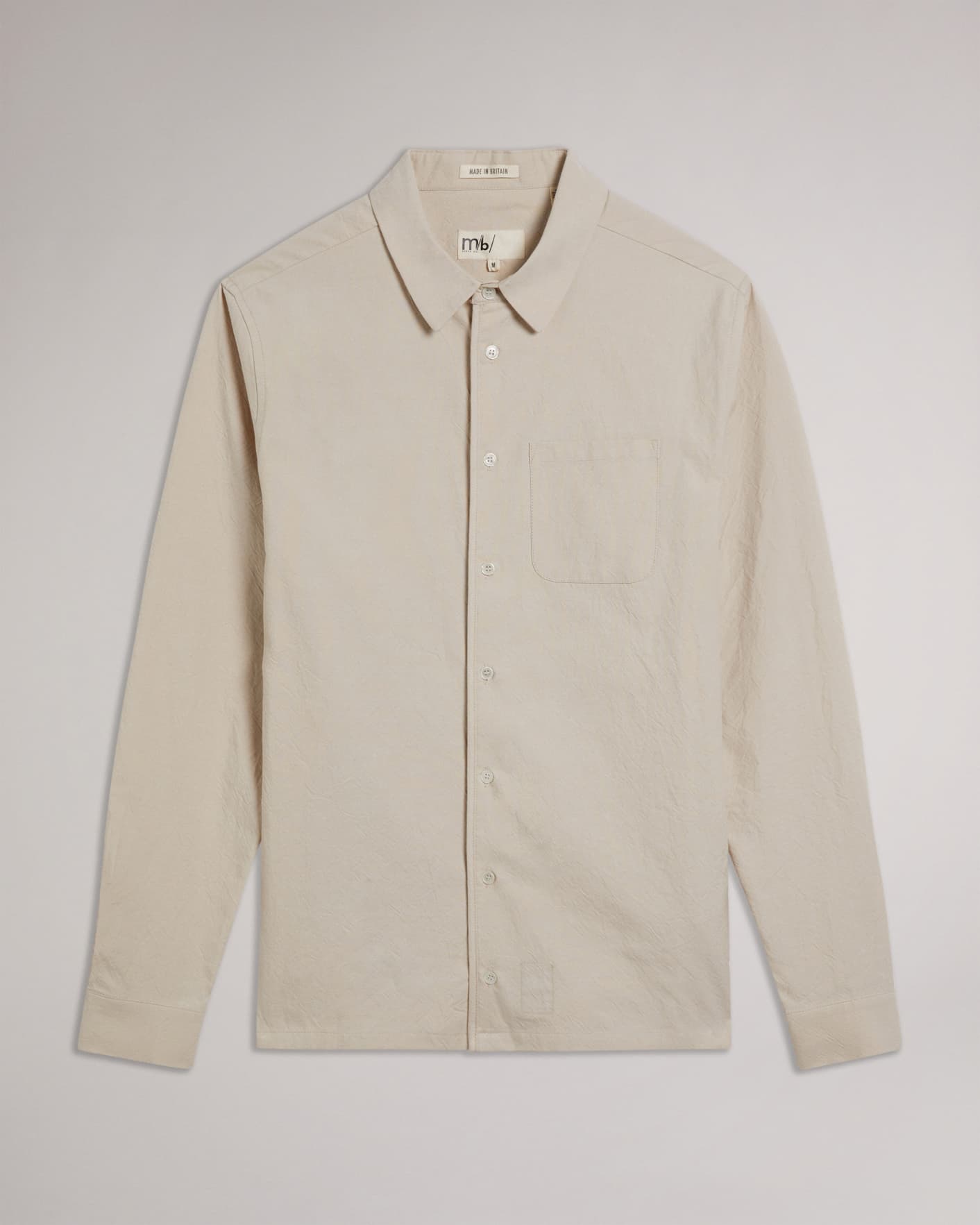 Nude MIB Crinkle Bound Shirt Ted Baker