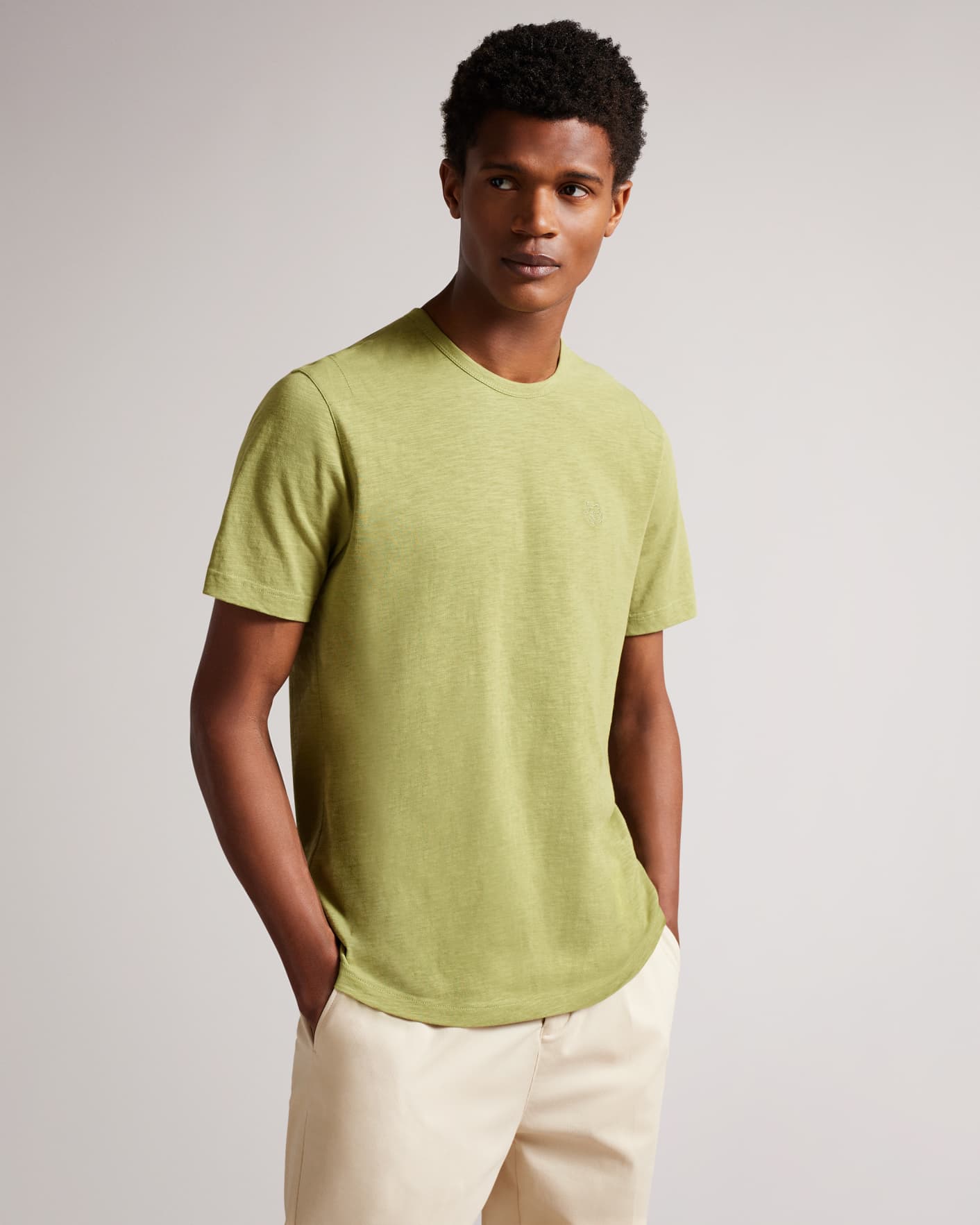 Light Green Short Sleeve T Shirt Ted Baker
