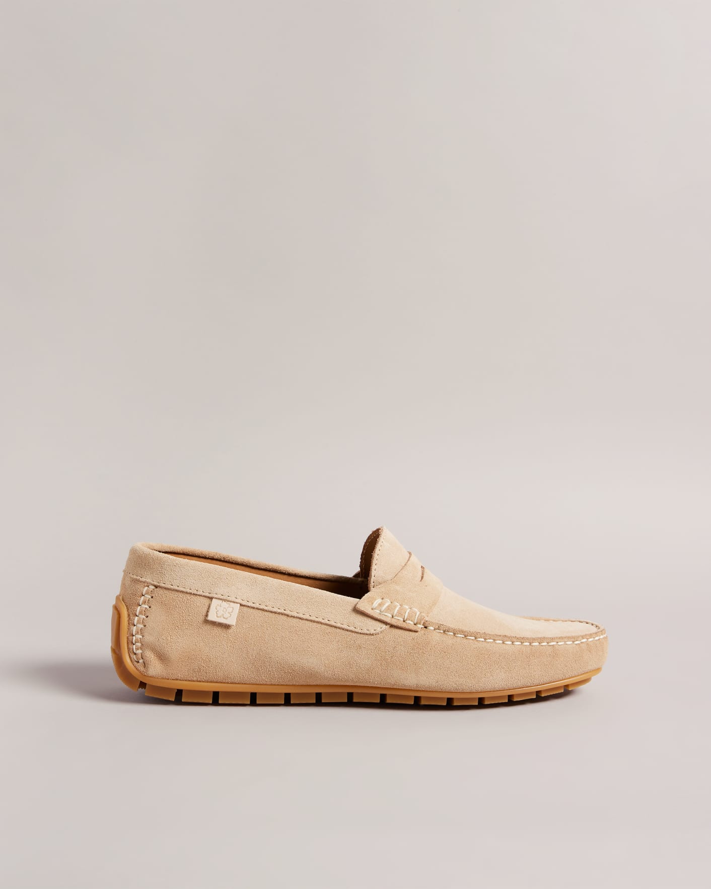 Natural Suede Driving Shoes Ted Baker