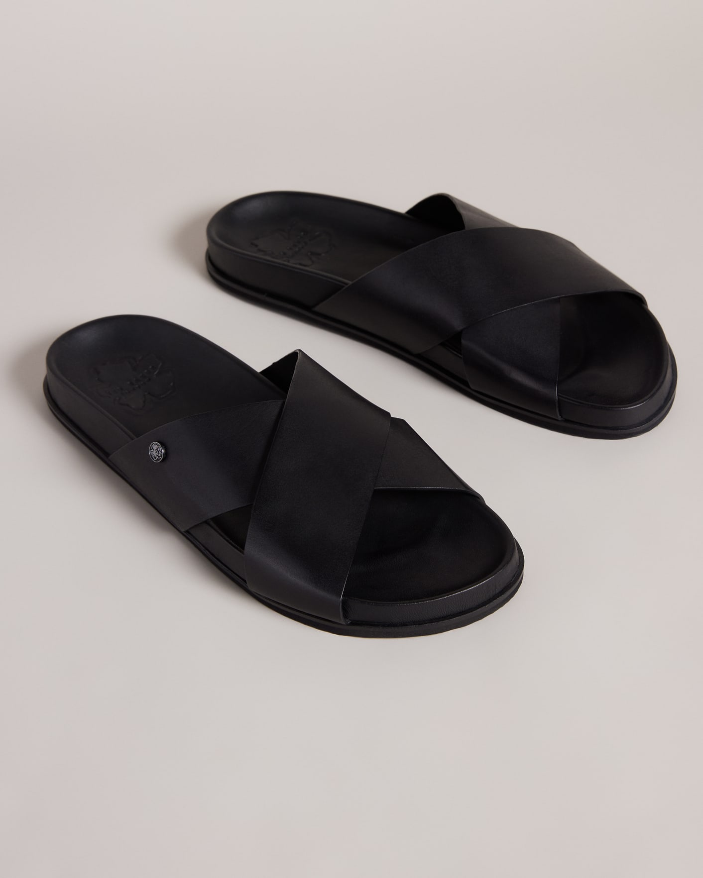 Black Leather Sandals Ted Baker