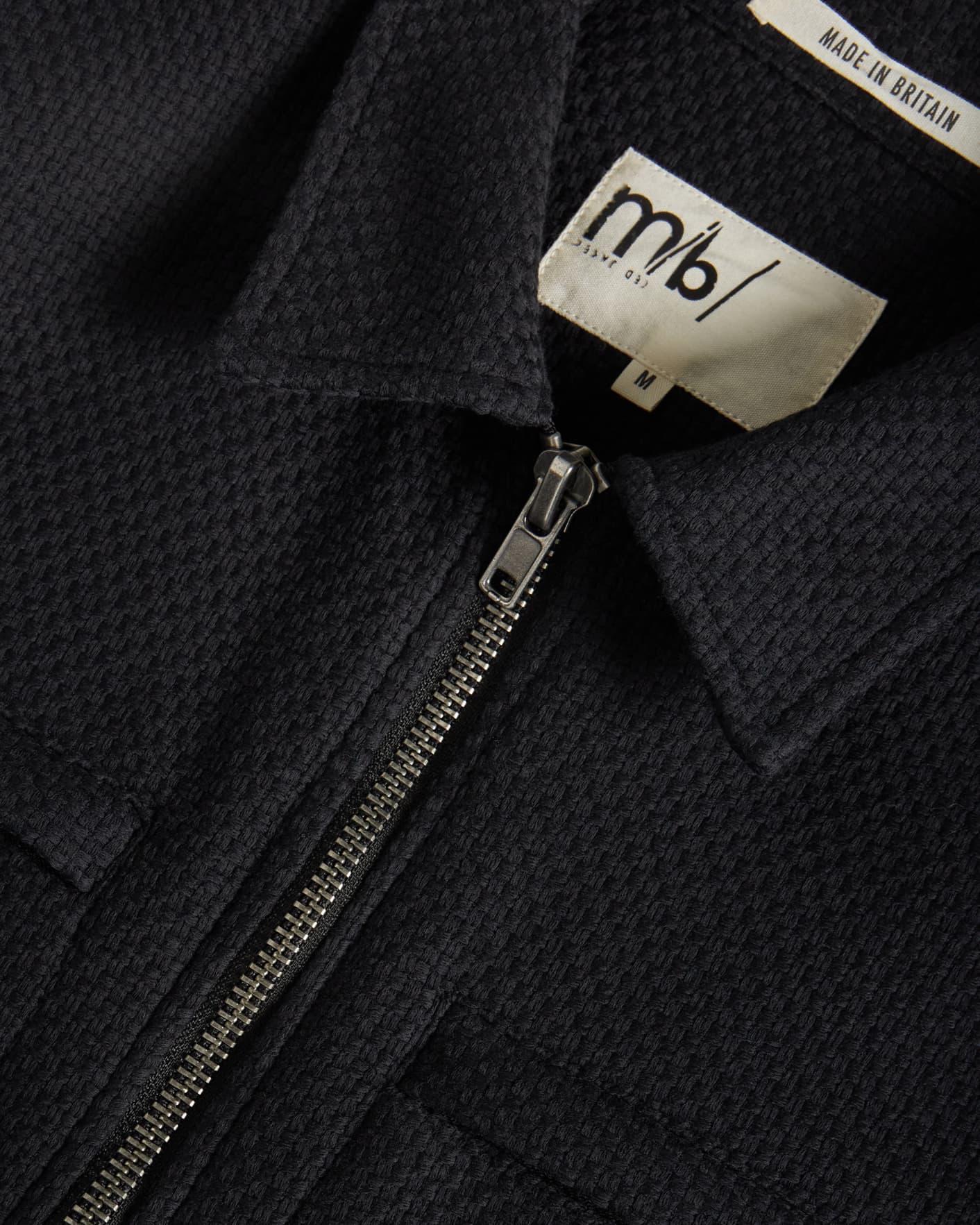 Black-Grey MIB Zip Through Overshirt Ted Baker