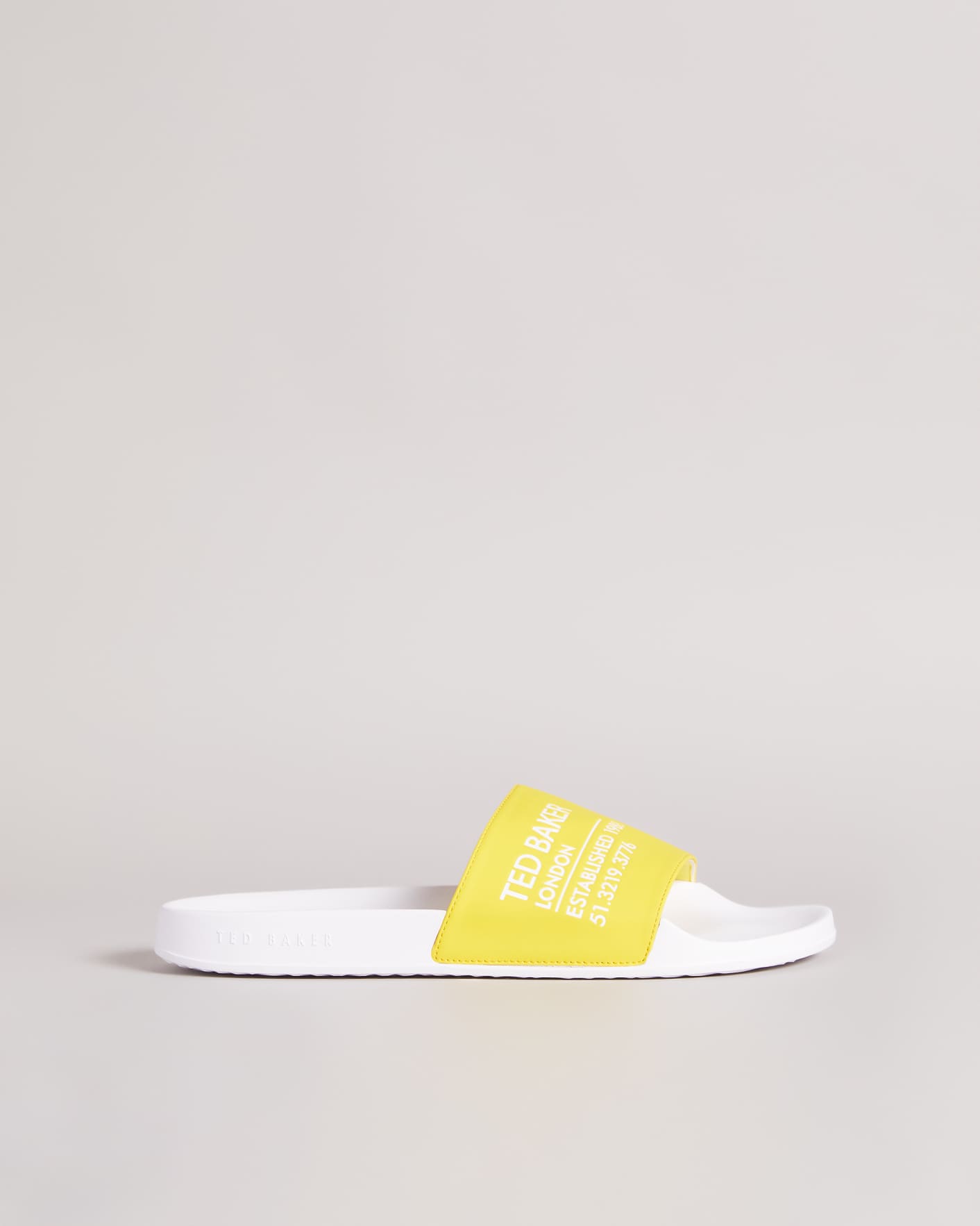 Yellow Ted Branded Pool Sliders Ted Baker