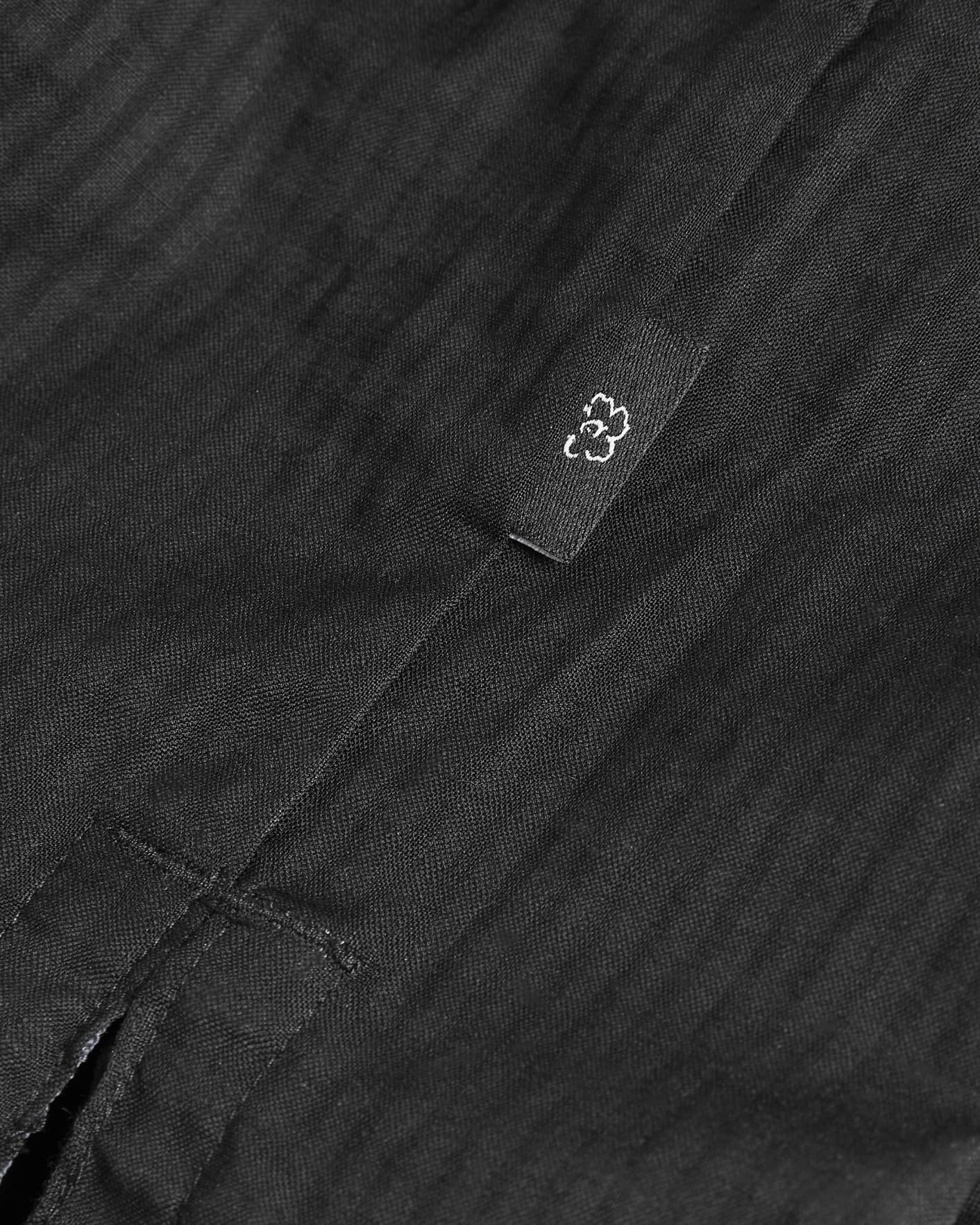 Black Short Sleeve Contrast Texture Shirt Ted Baker