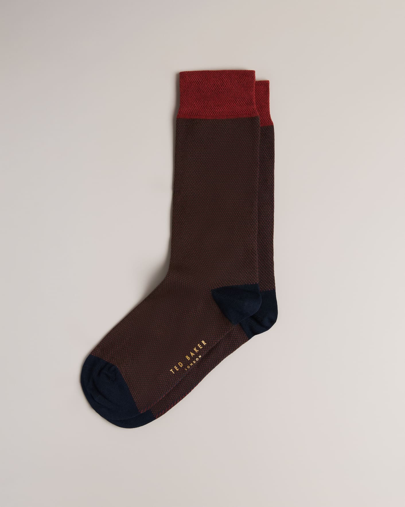 ORANGE Semi Plain Socks Ted Baker