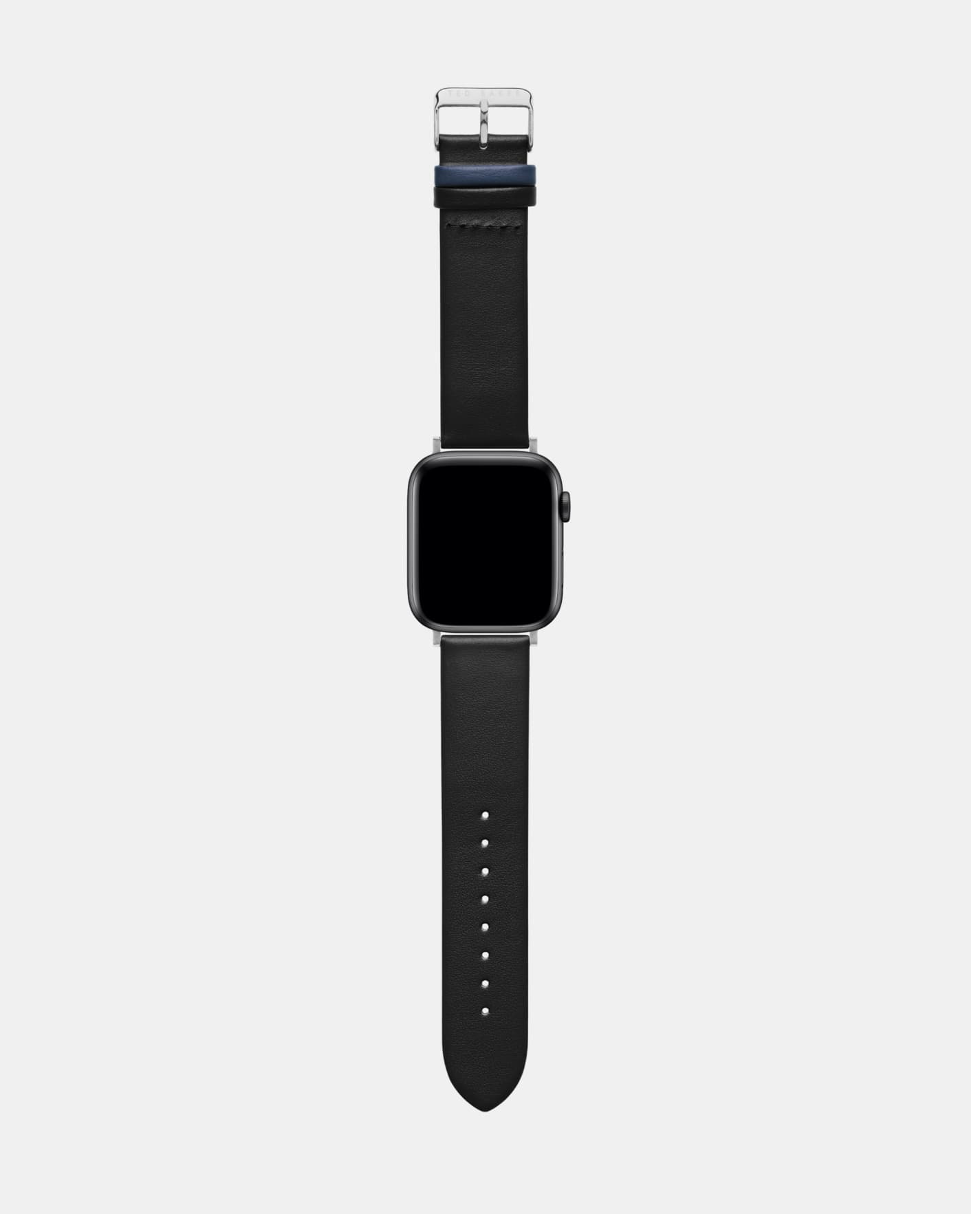 Black Leather Apple Watch Strap Ted Baker