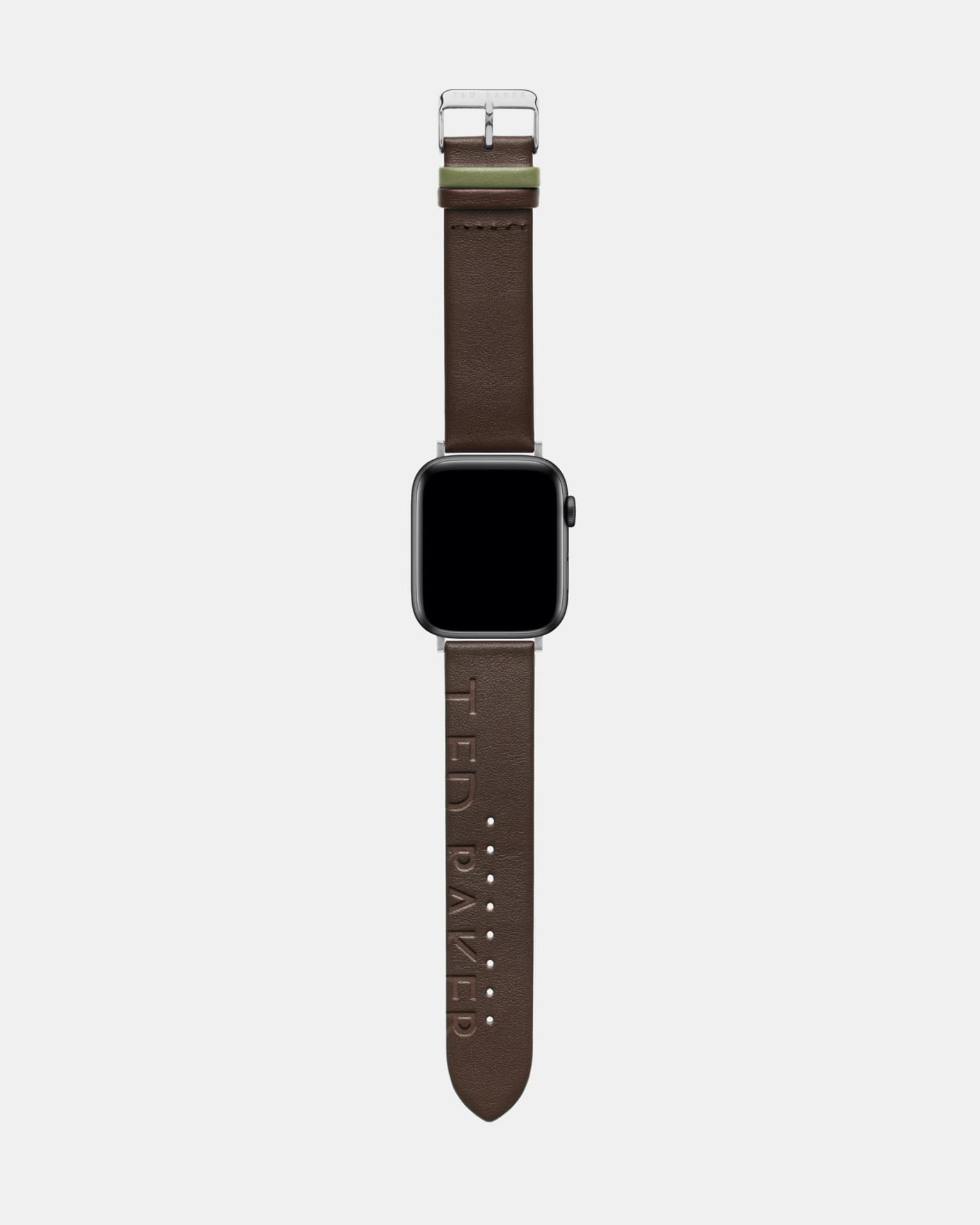 Brown Embossed Apple Watch Strap Ted Baker