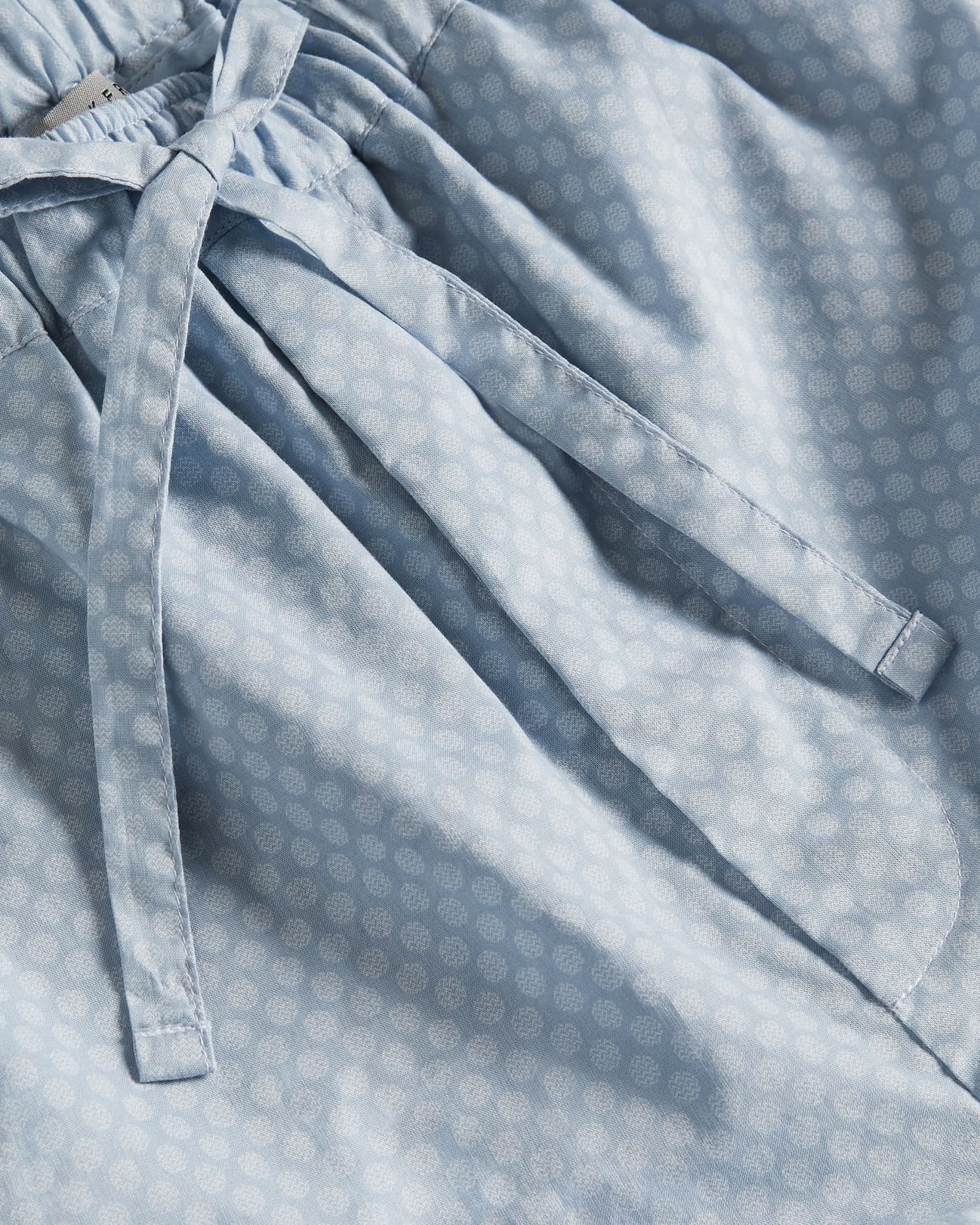 Light Blue Printed cotton Pyjama short set Ted Baker