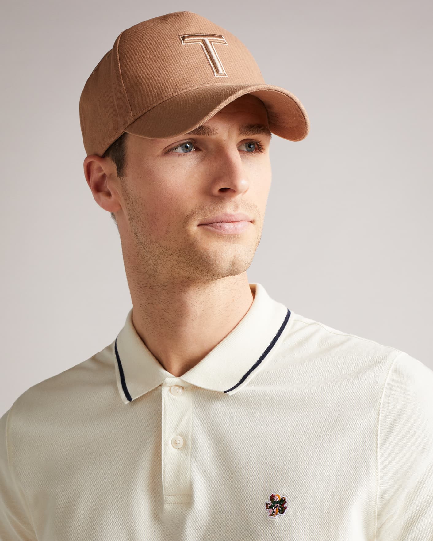 Mens Accessories Hats Ted Baker Baseball Cap in Natural for Men 