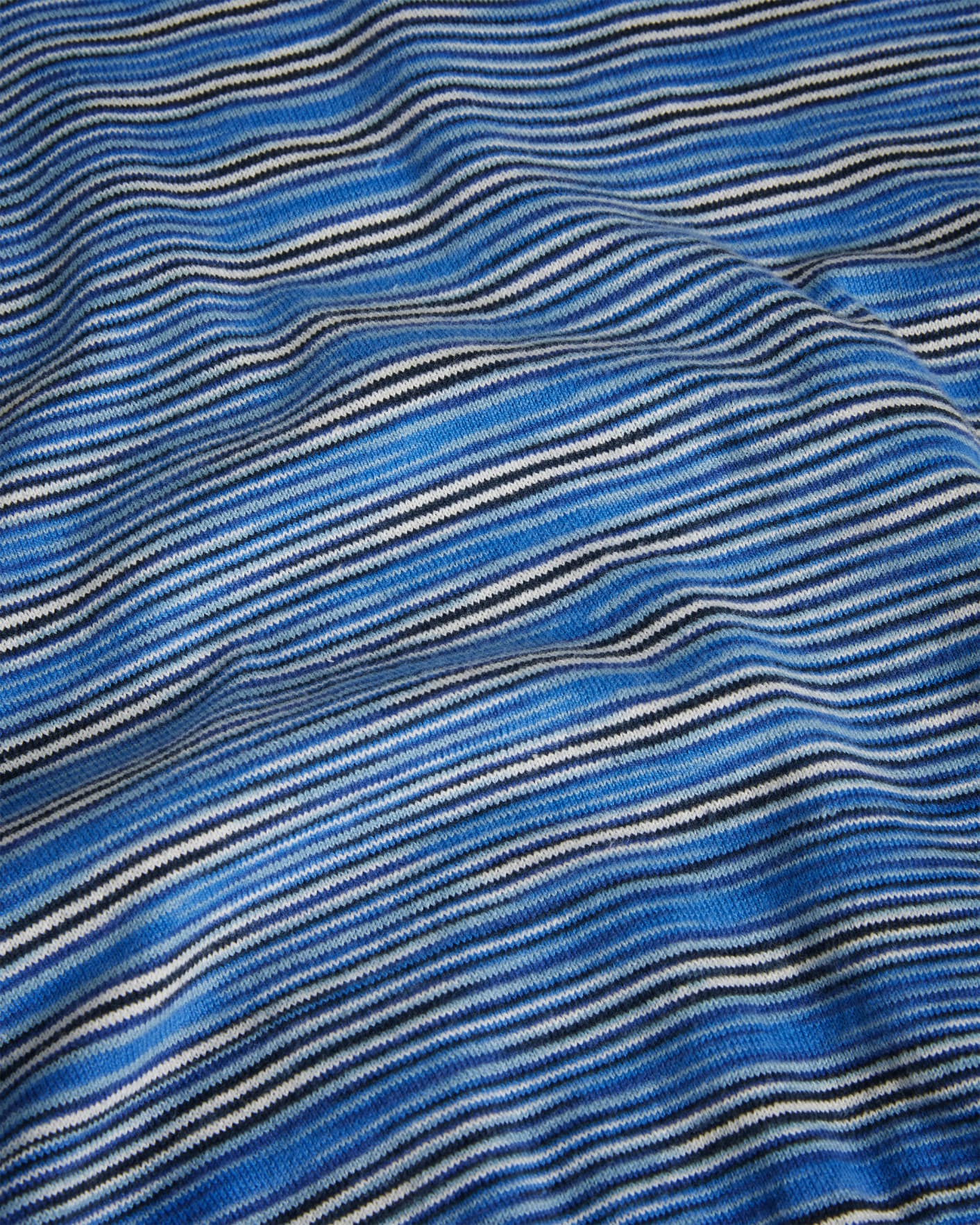 Azul intenso Polo de Punto Rayas Abstractas Ted Baker
