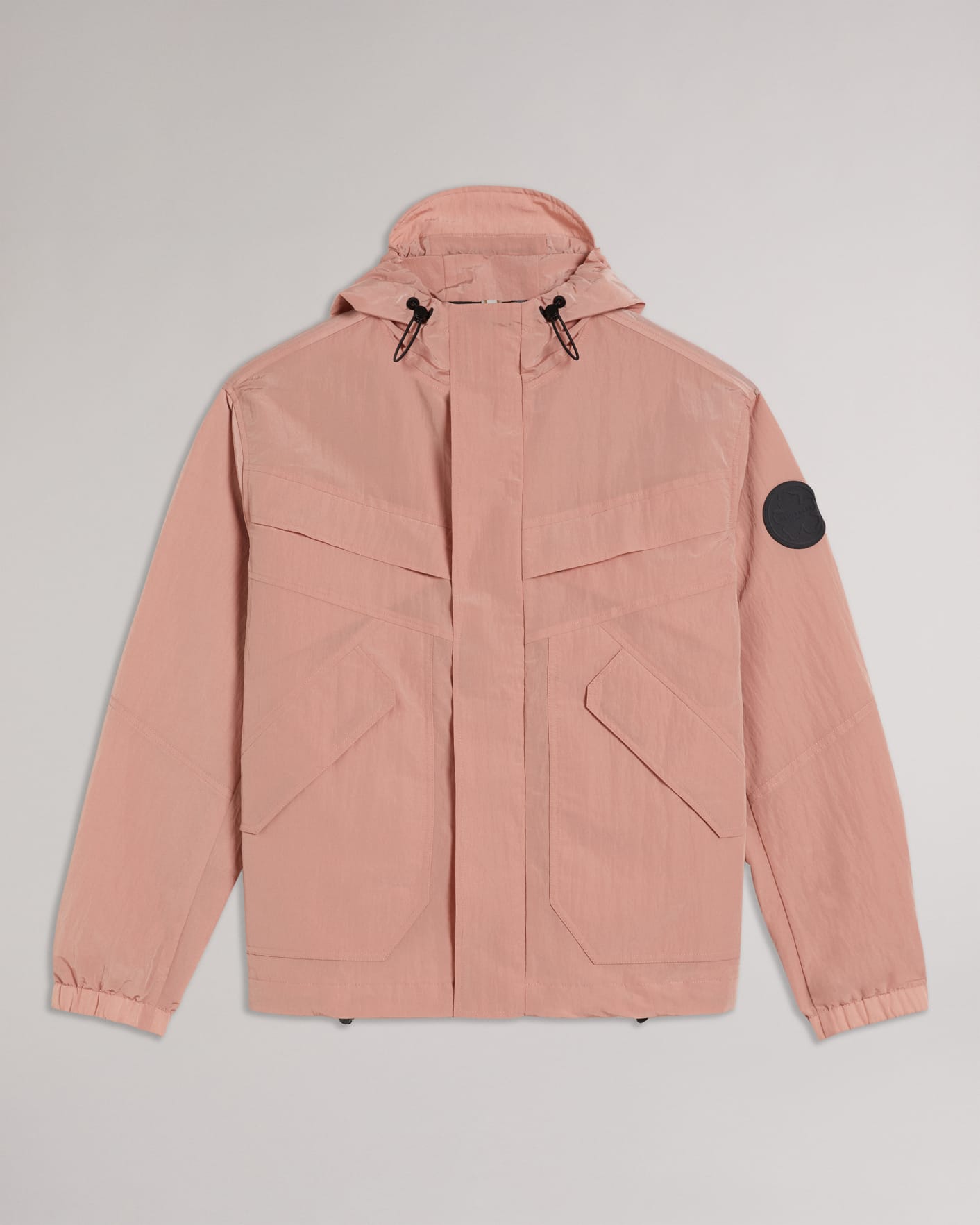 Medium Pink Lightweight Hooded Jacket Ted Baker
