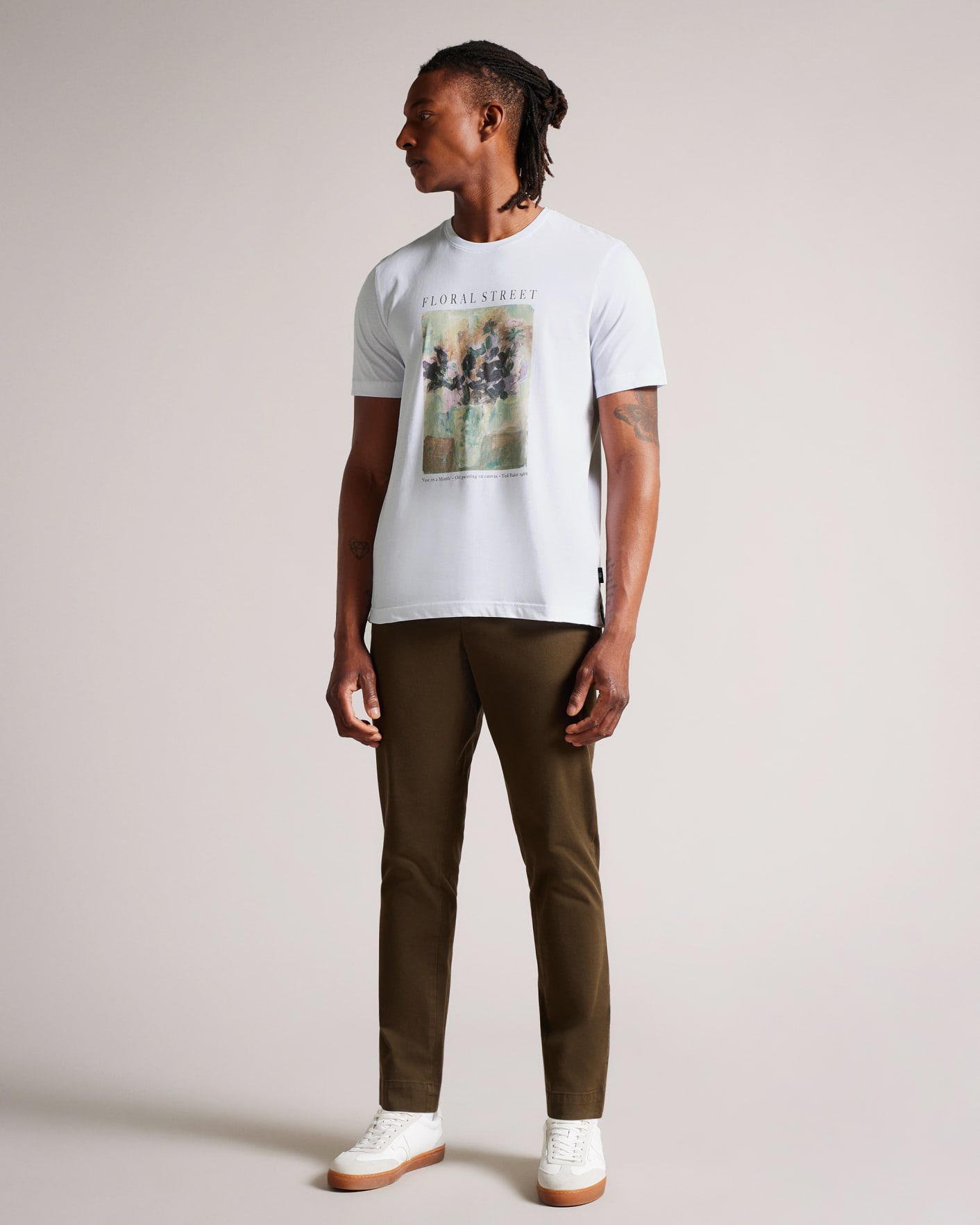 White Graphic Printed T-Shirt Ted Baker