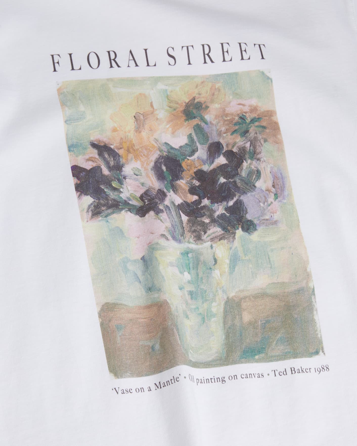 White Graphic Printed T-Shirt Ted Baker