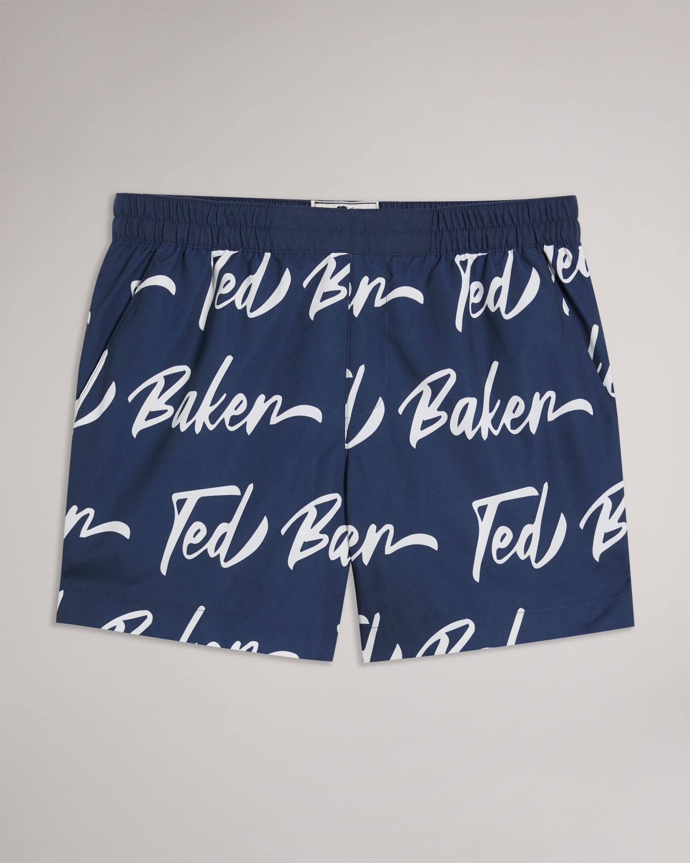 Navy Branded Swim Shorts Ted Baker