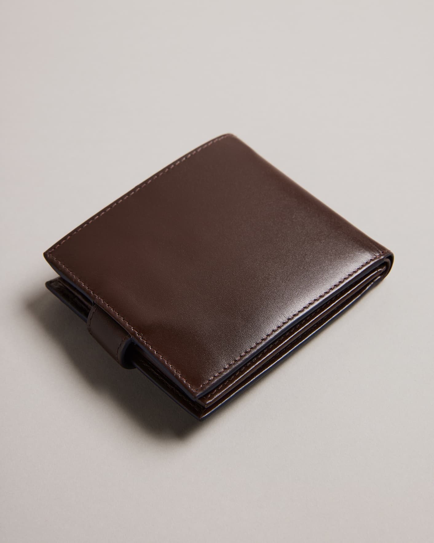 Brown-Chocolate Bifold Wallet Ted Baker