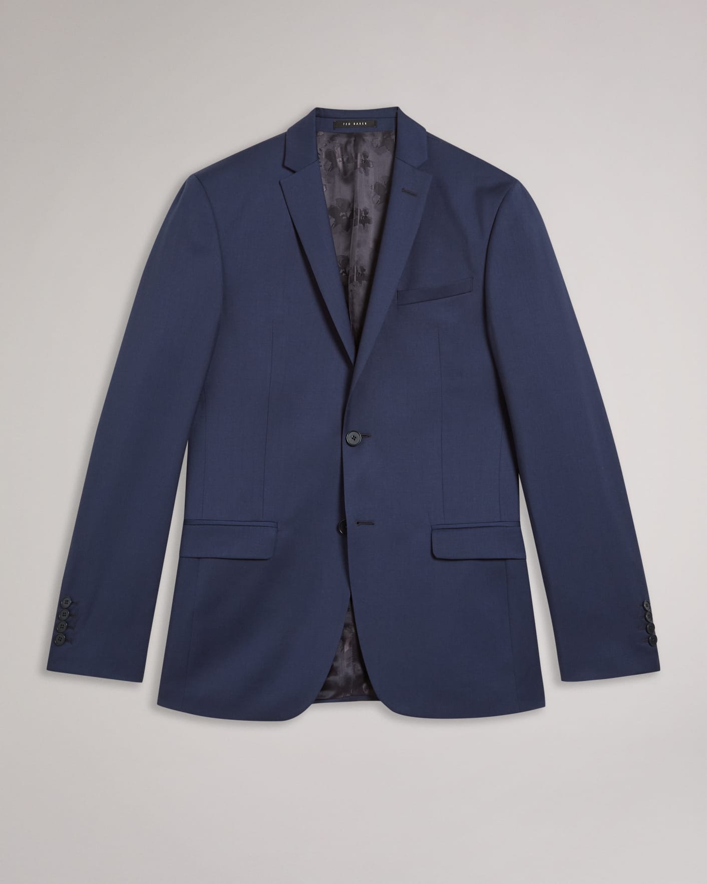 Navy Slim Navy Twill Suit Jacket Ted Baker