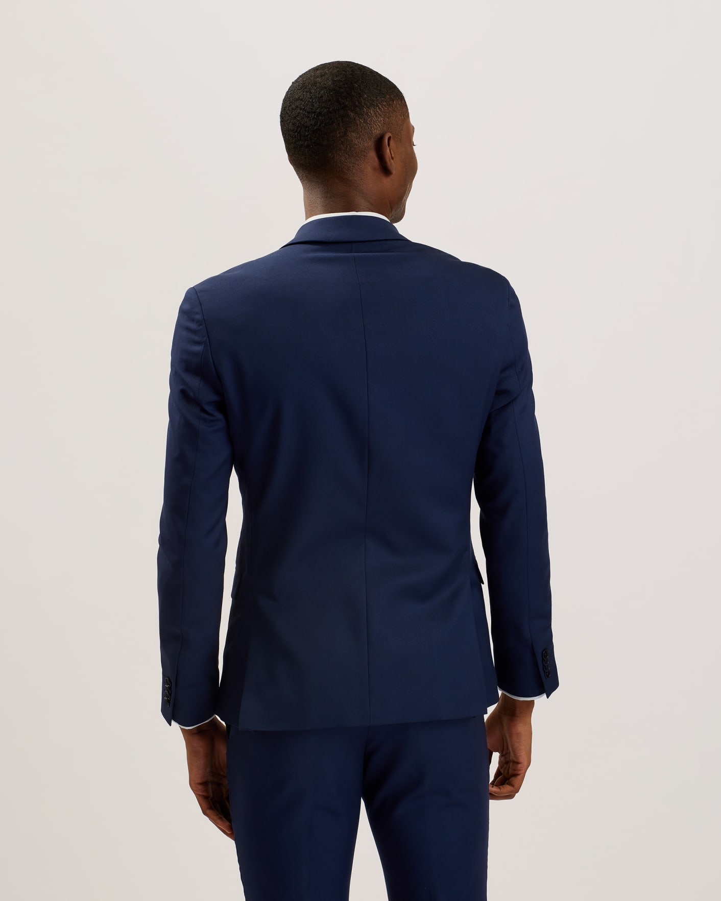 Navy Skinny Navy Twill Suit Jacket Ted Baker