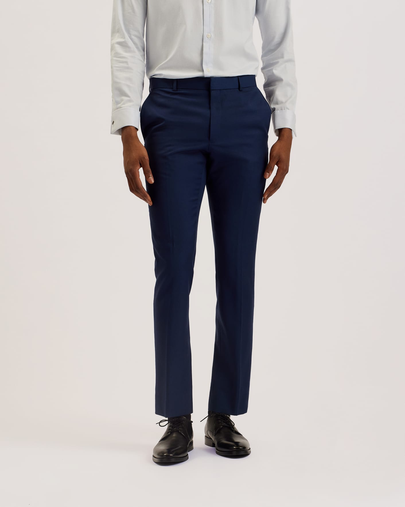 Navy Skinny Navy Twill Suit Trousers Ted Baker