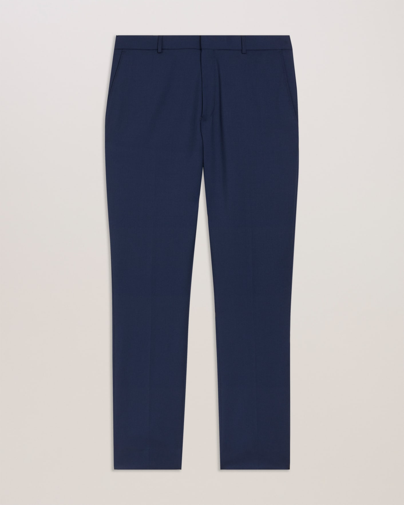 Navy Skinny Navy Twill Suit Trousers Ted Baker