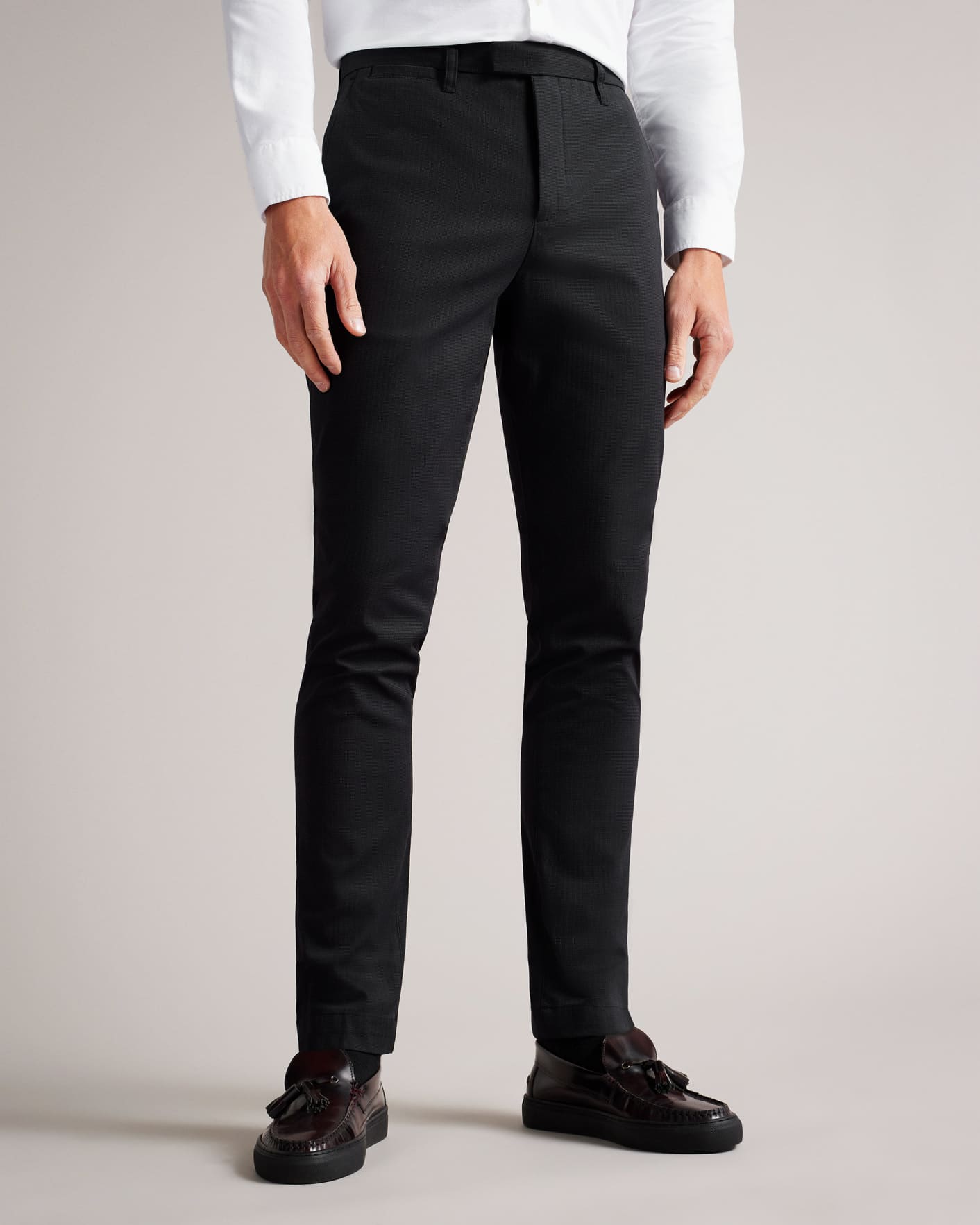 Charcoal Smart Slim Fit Chinos Ted Baker
