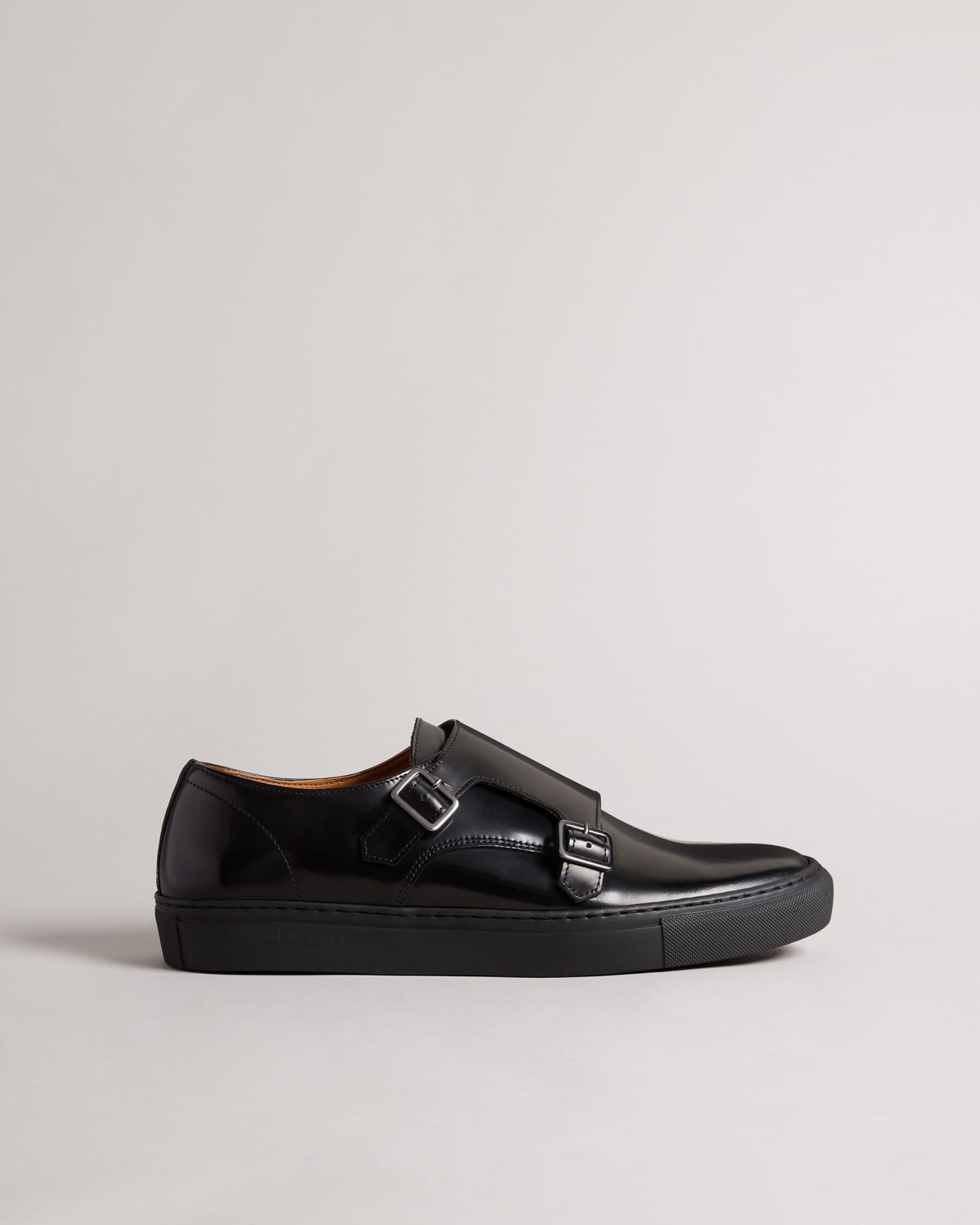 Negro Zapatos Hebillas Charol  Ted Baker