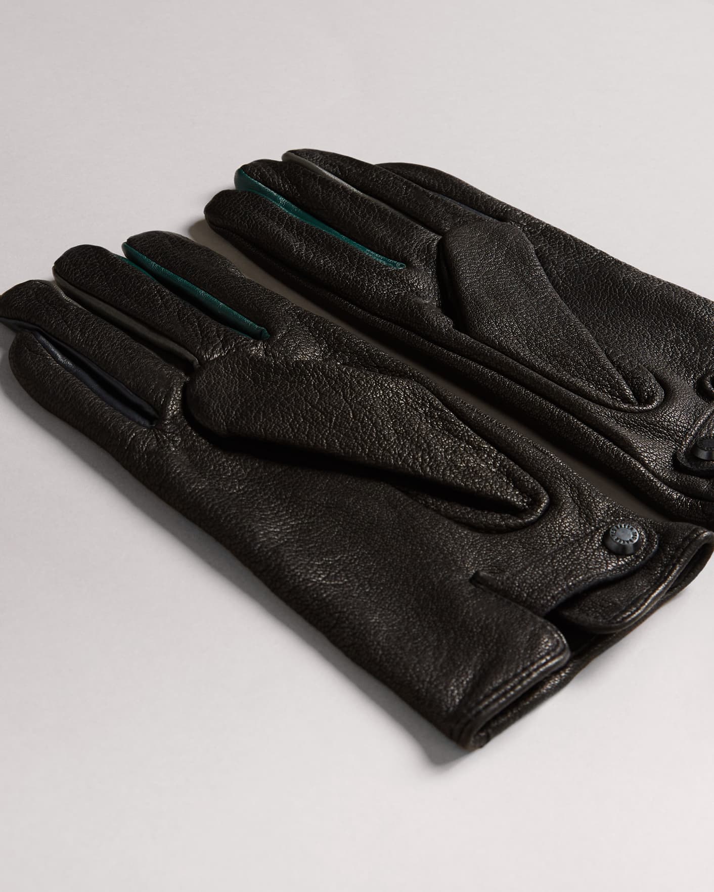 Black Leather Gloves Ted Baker
