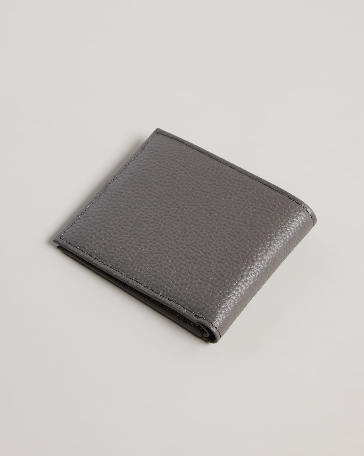 Grey Leather Bifold Wallet Ted Baker