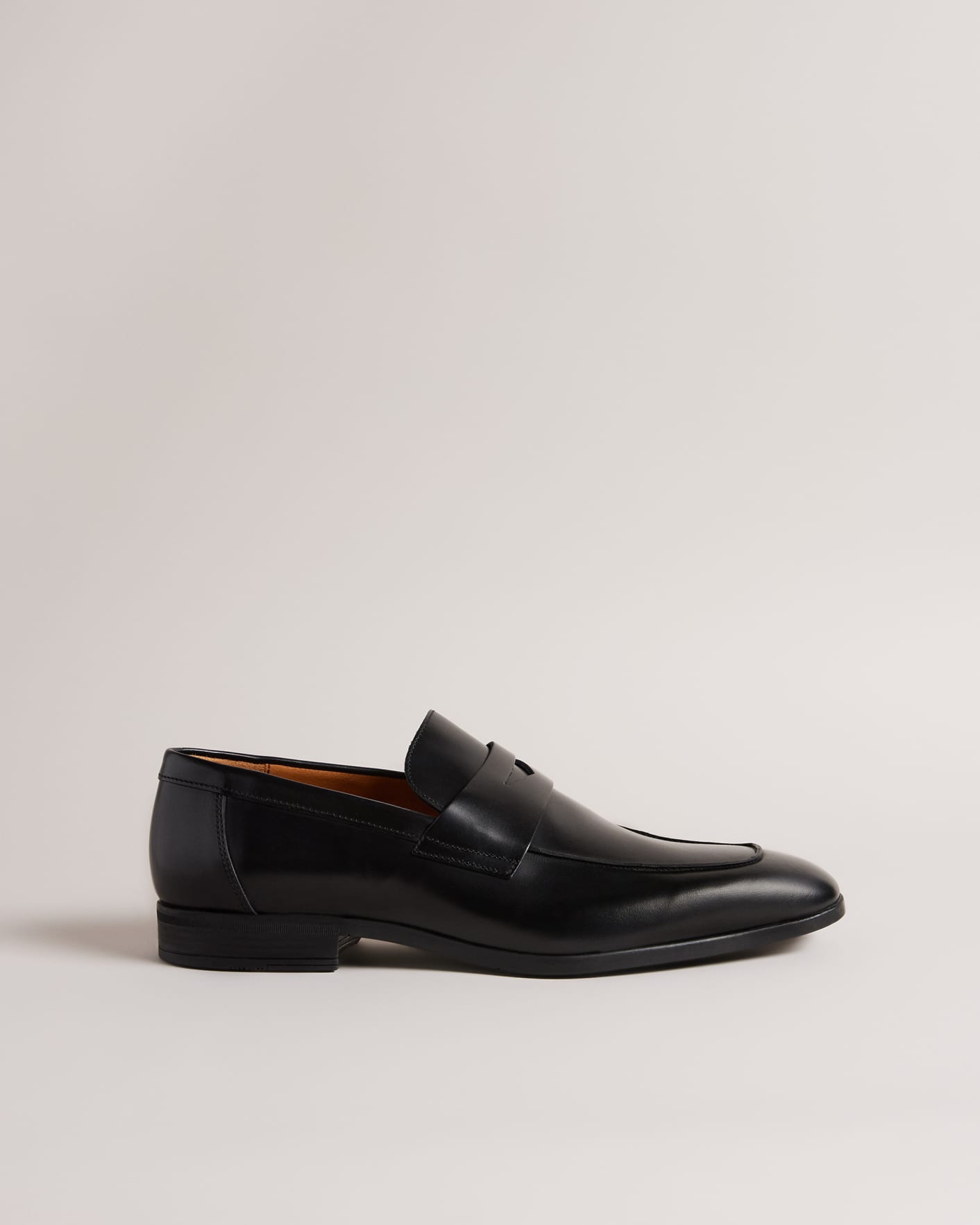 Black Leather Loafers Ted Baker