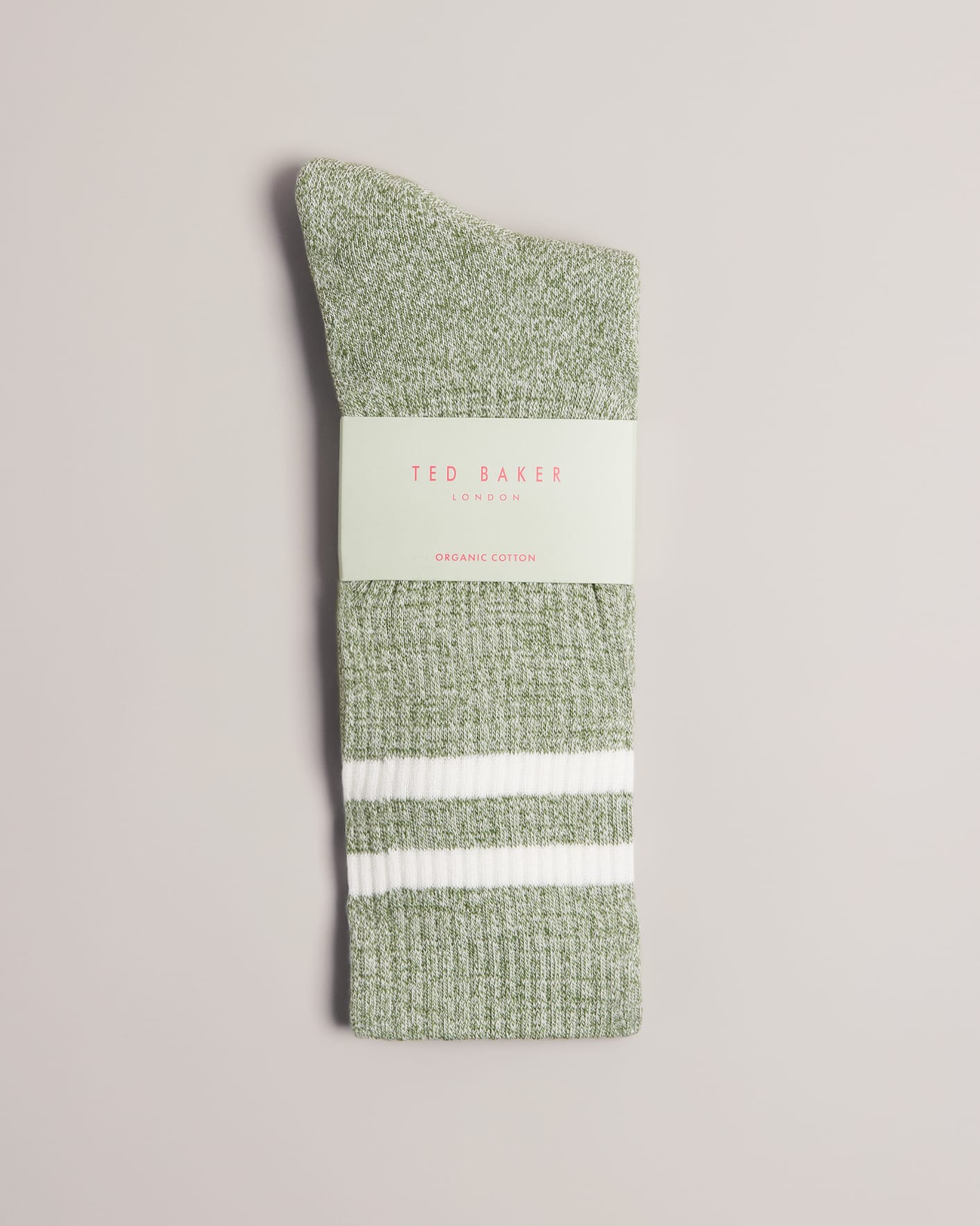 Green Twisted Yarn Ringer Socks Ted Baker