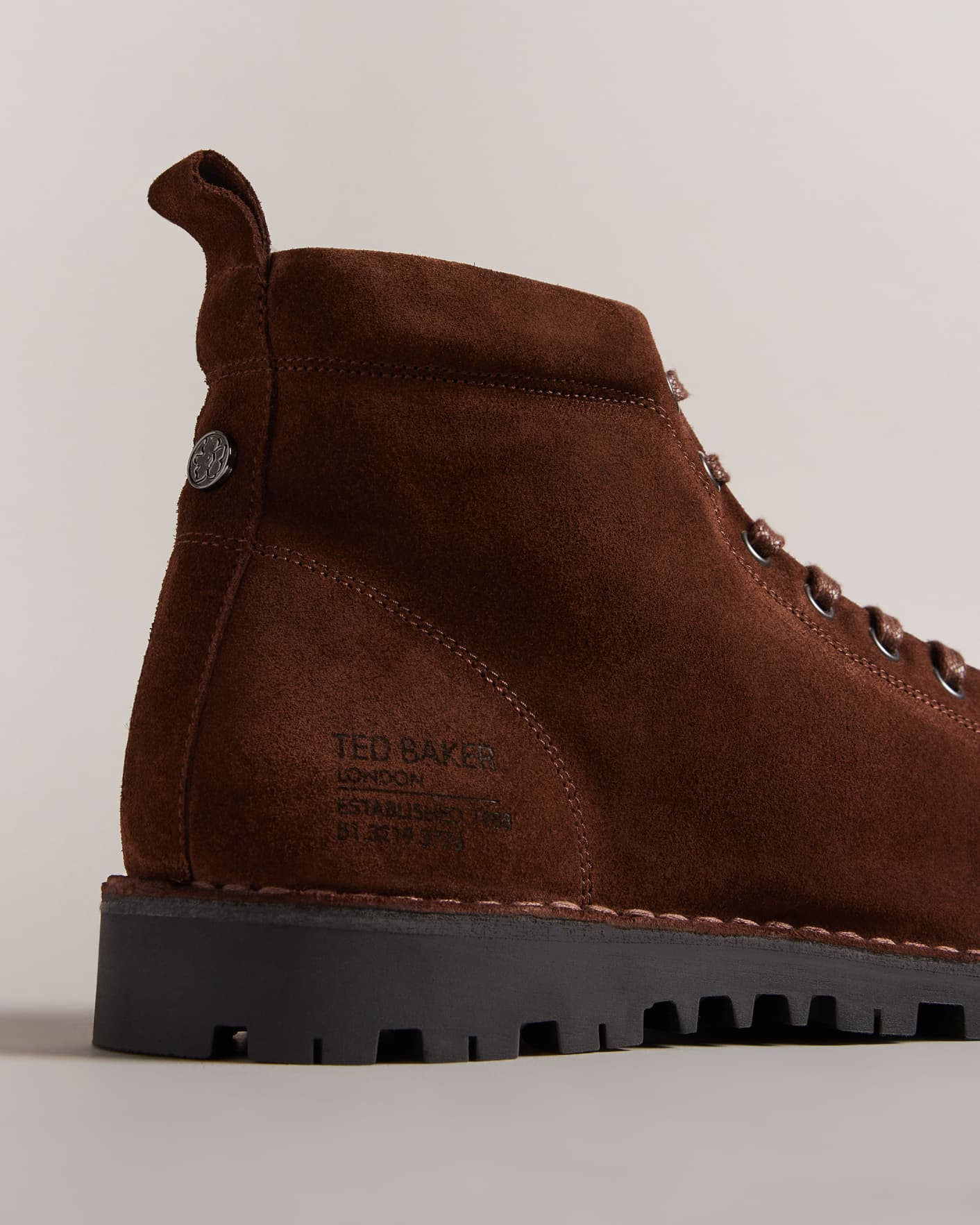 Brown Suede Monkey Boots Ted Baker