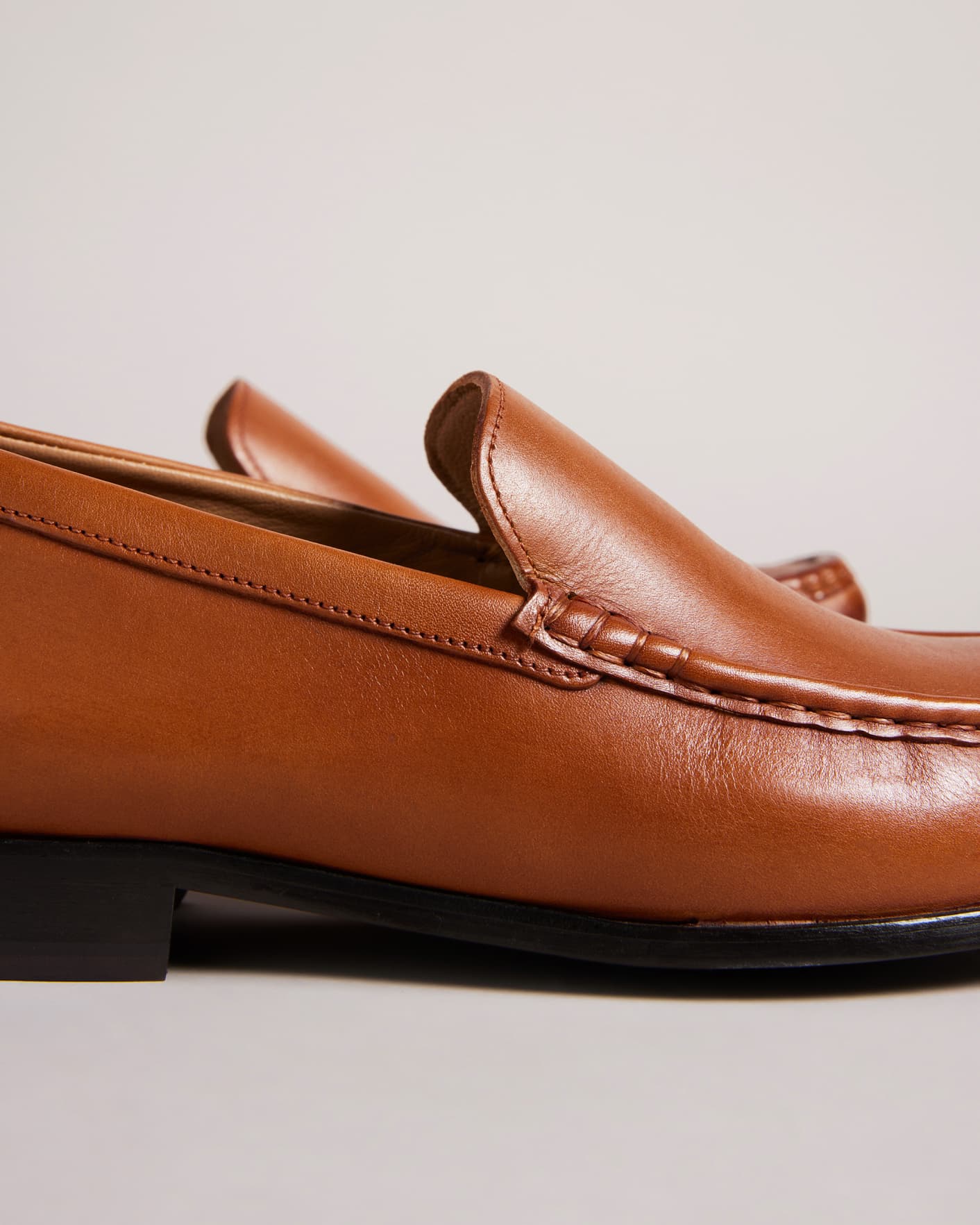 Tan Penny Loafers Ted Baker