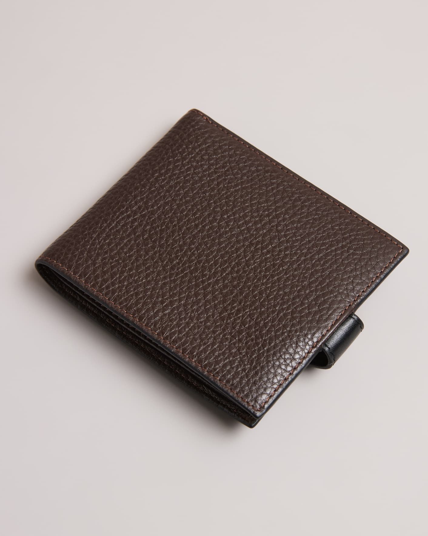 Card Holder Khaki Grained Calfskin with CD Icon Signature
