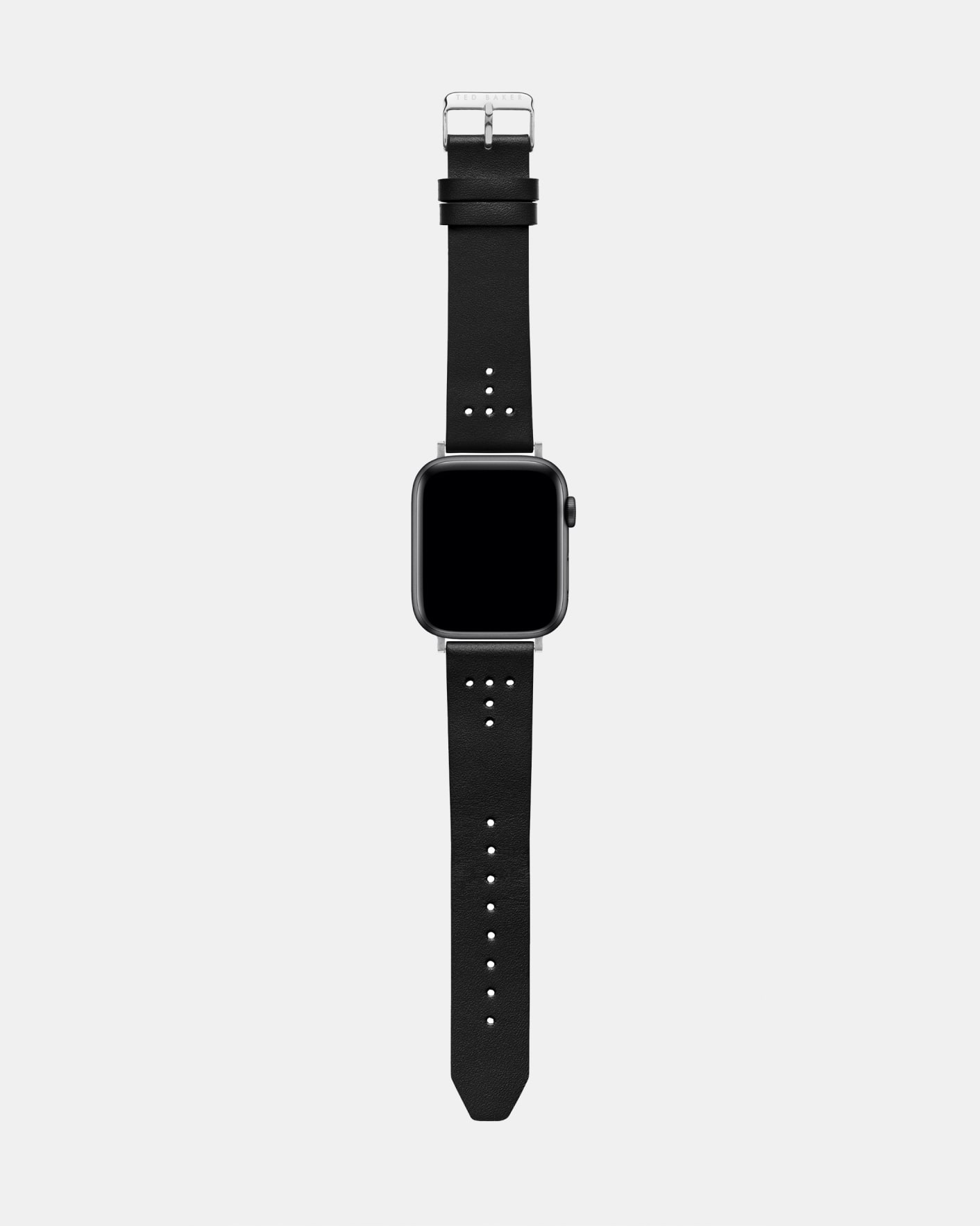 Black T Leather Apple Watch Strap Ted Baker