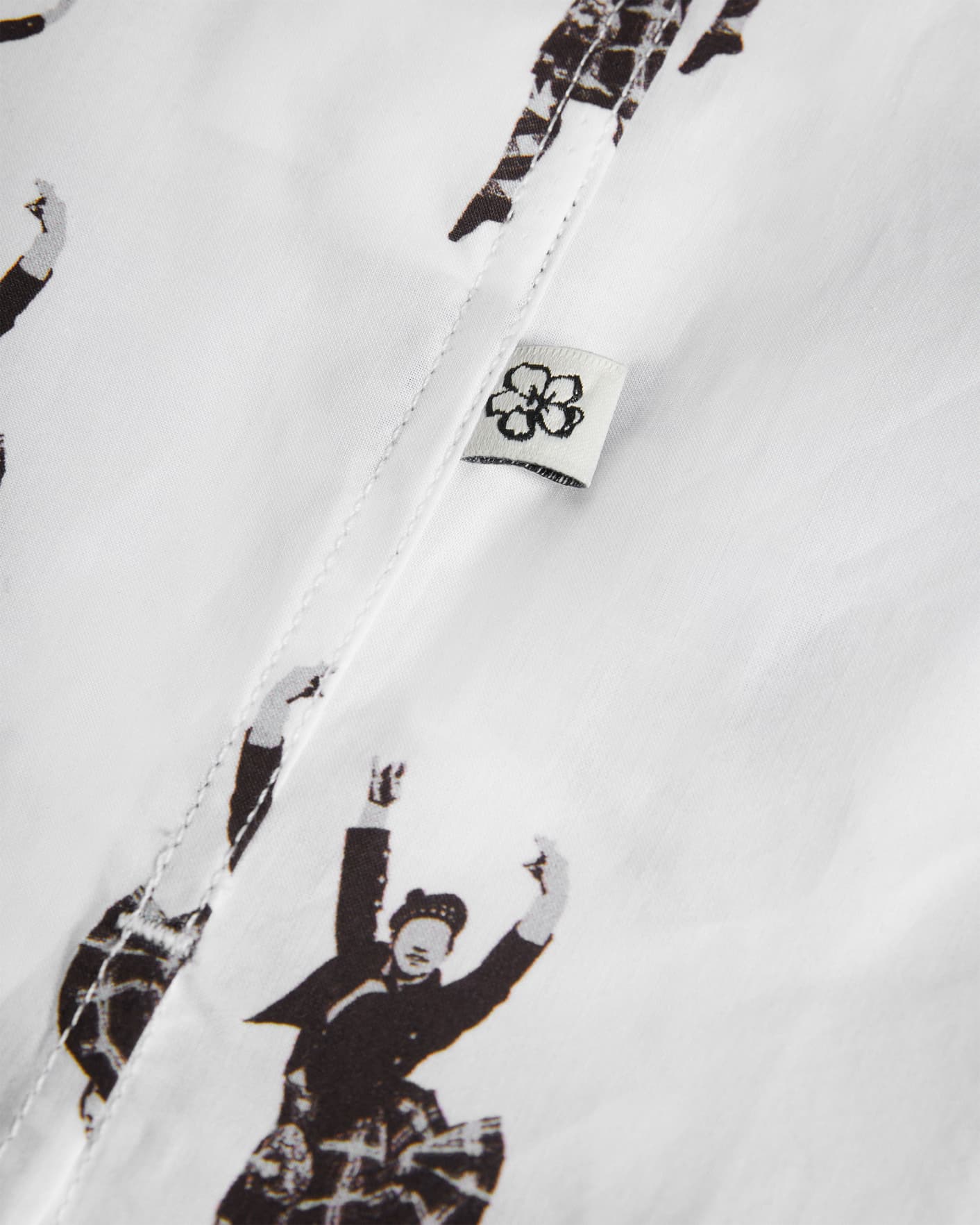 White Short Sleeve Highland Dancer Printed Shirt Ted Baker
