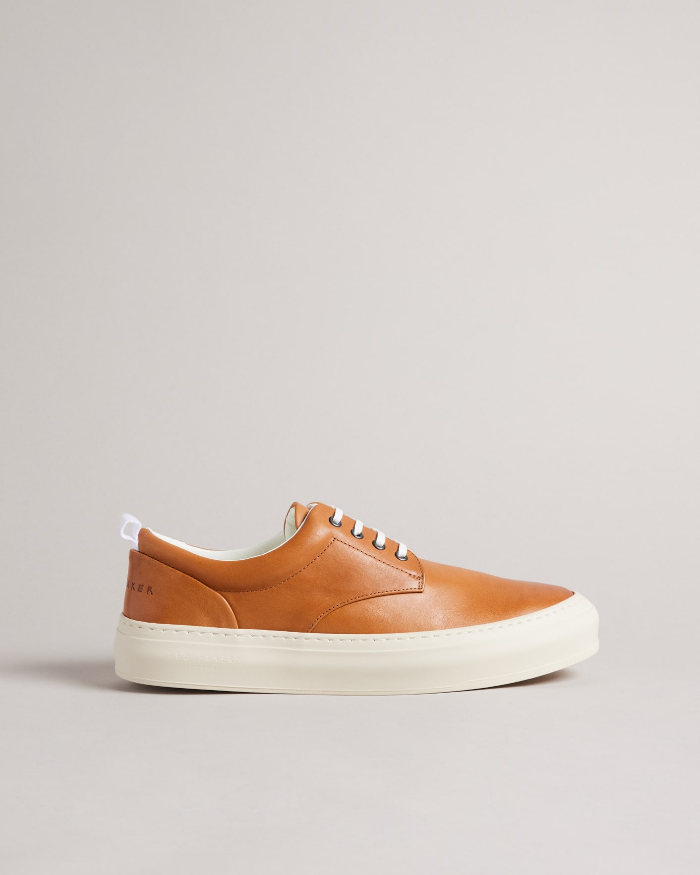 Tan Softy Leather Lace up Hybrid Shoes Ted Baker