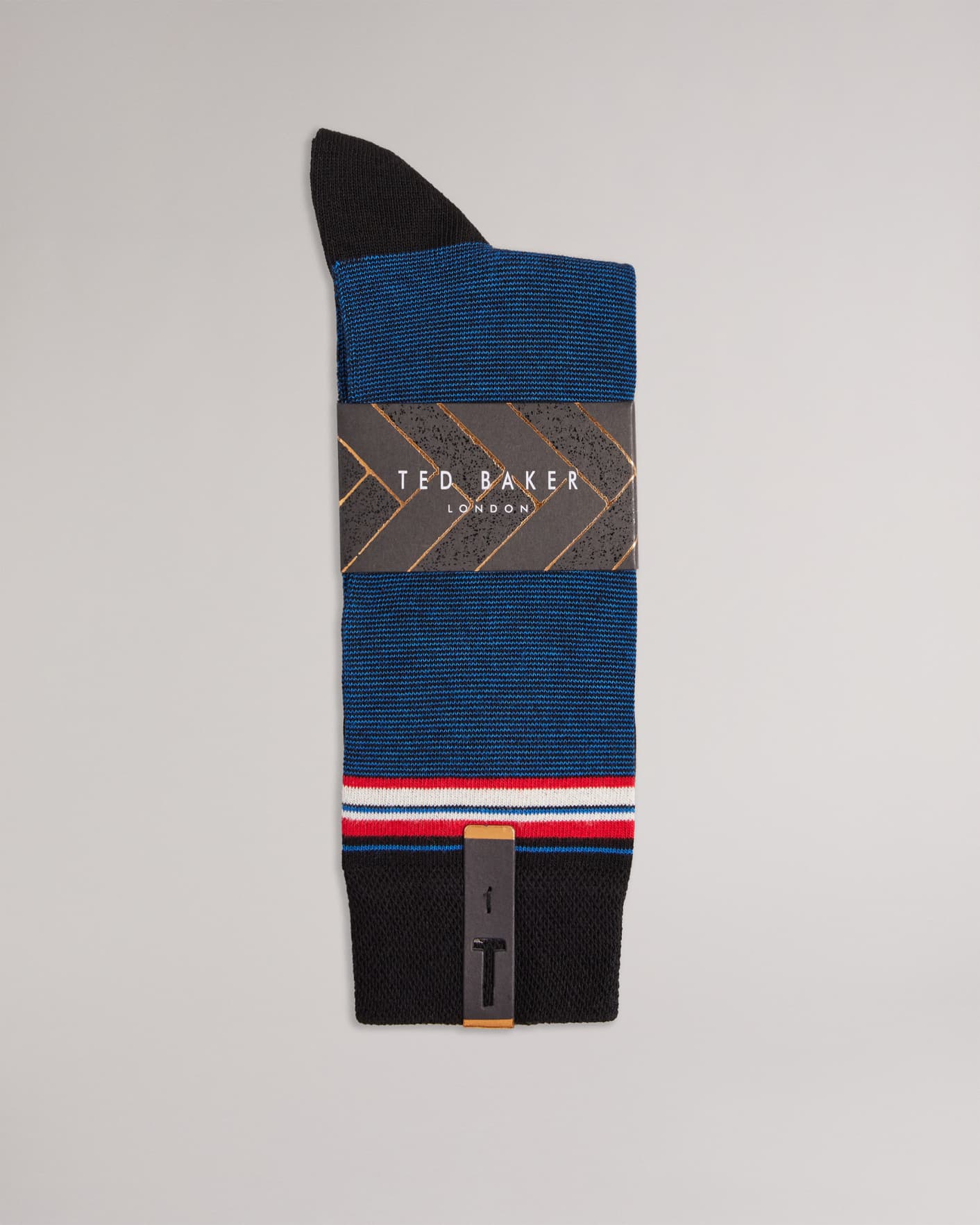Blue Fine Striped Socks Ted Baker