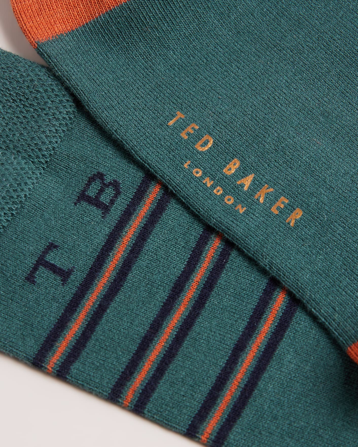 Green Stripe Socks Ted Baker