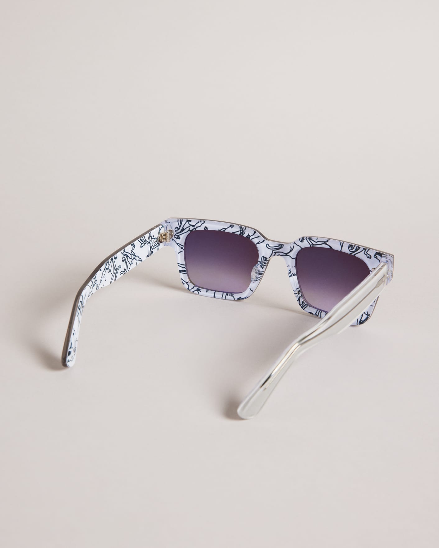 Grey MIB Square Frame Sunglasses Ted Baker