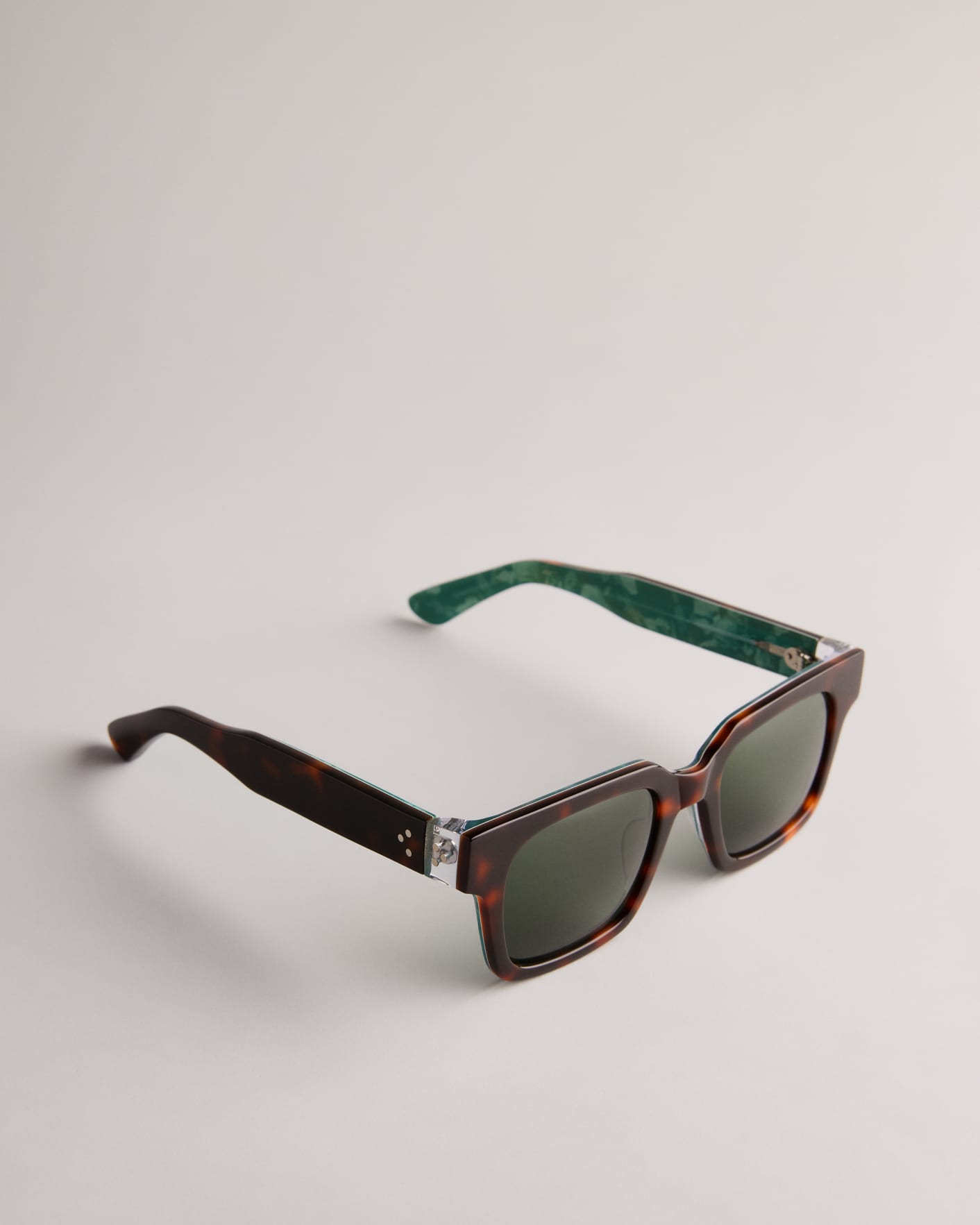 Tortoiseshell MIB Square Frame Sunglasses Ted Baker