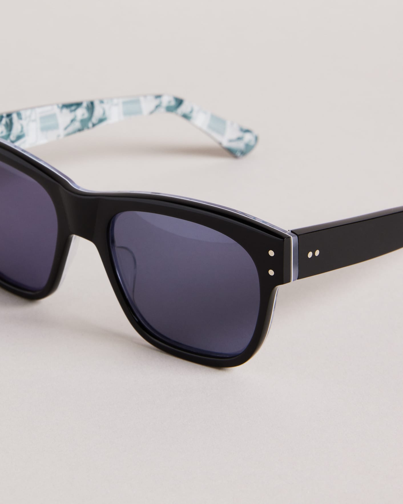 Black MIB Printed Sunglasses Ted Baker