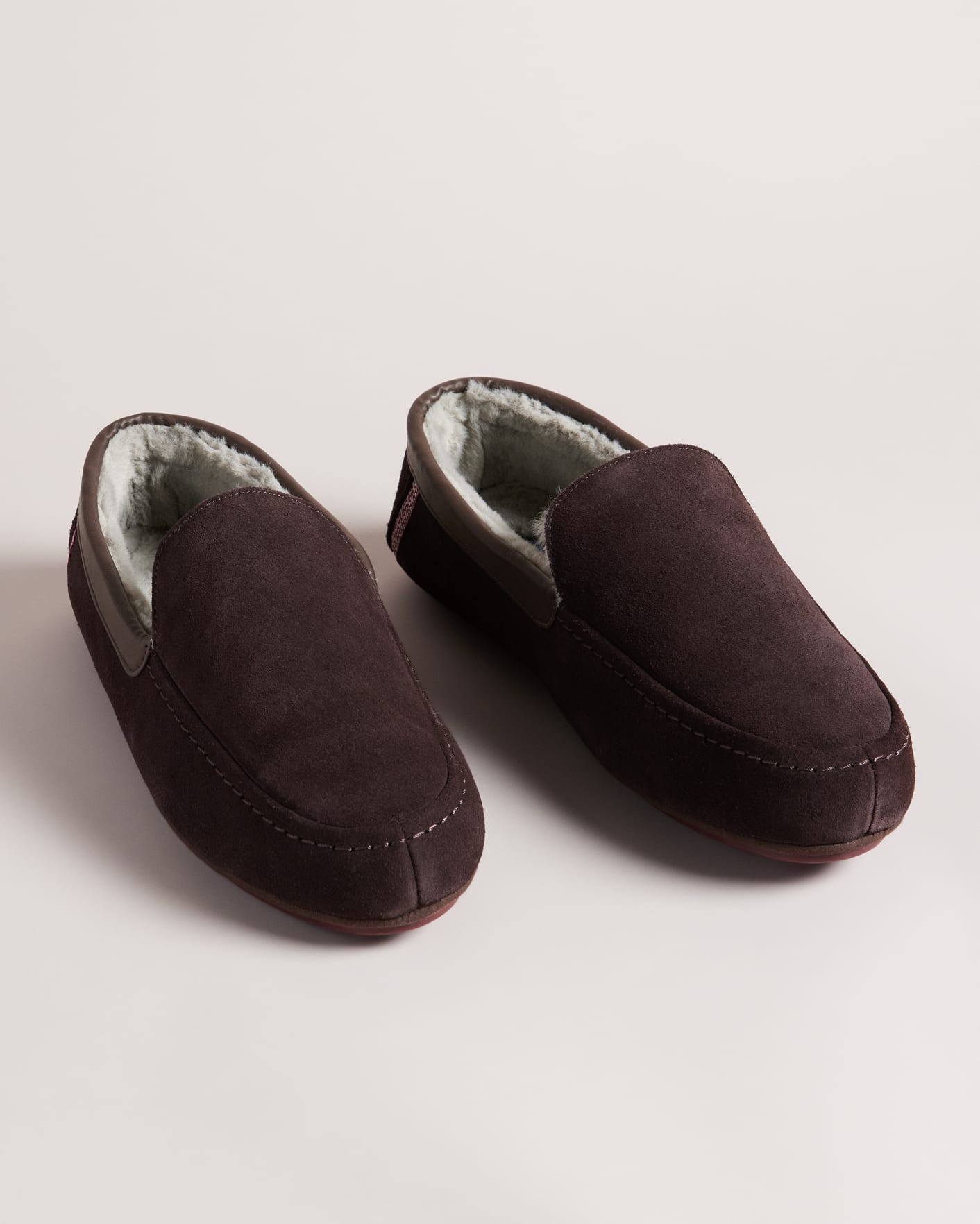Brown Moccasin Slippers Ted Baker