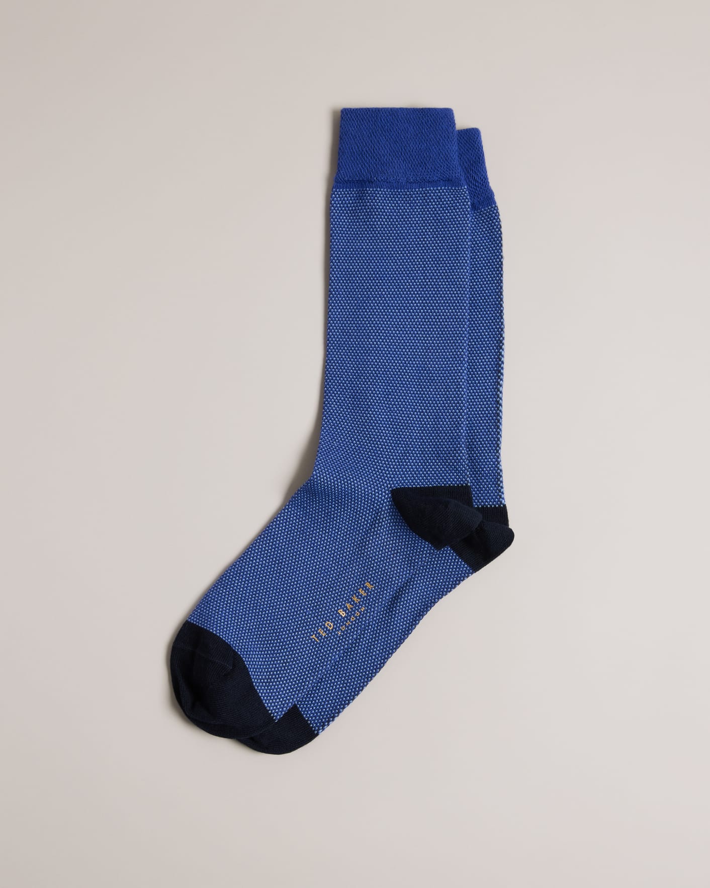 Ted Baker London All Over Spot Printed Blue Mens Socks MXSGILIAXH9M