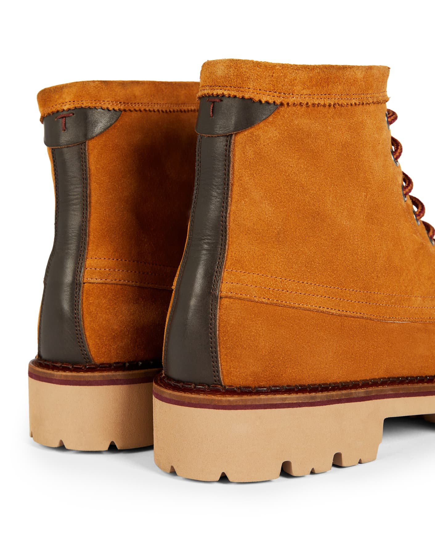 Tan Suede Chunky Sole Moccasin Boot Ted Baker