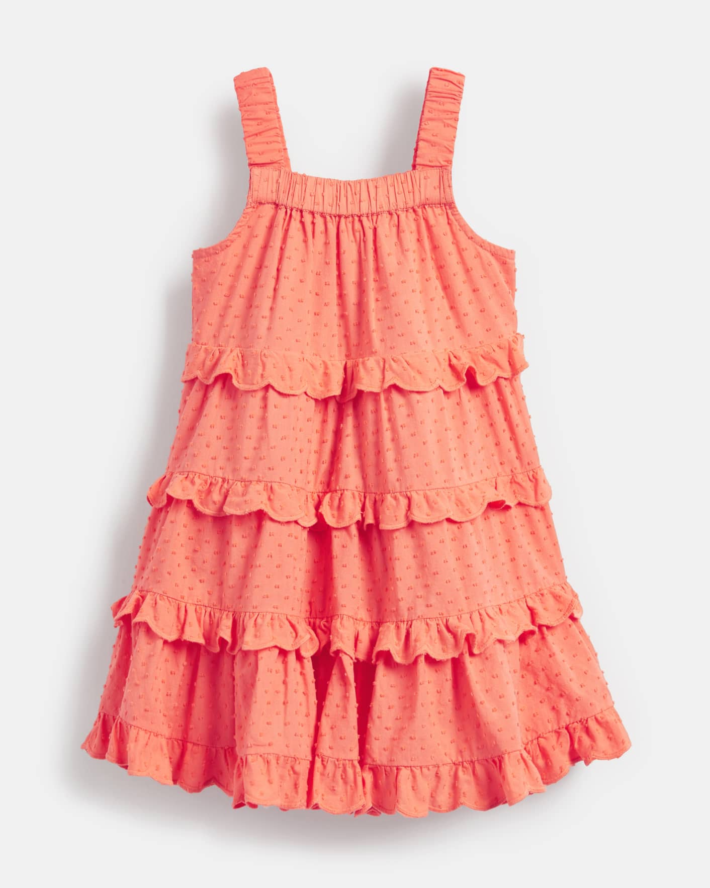 Coral Tiered Frilly Dress Ted Baker