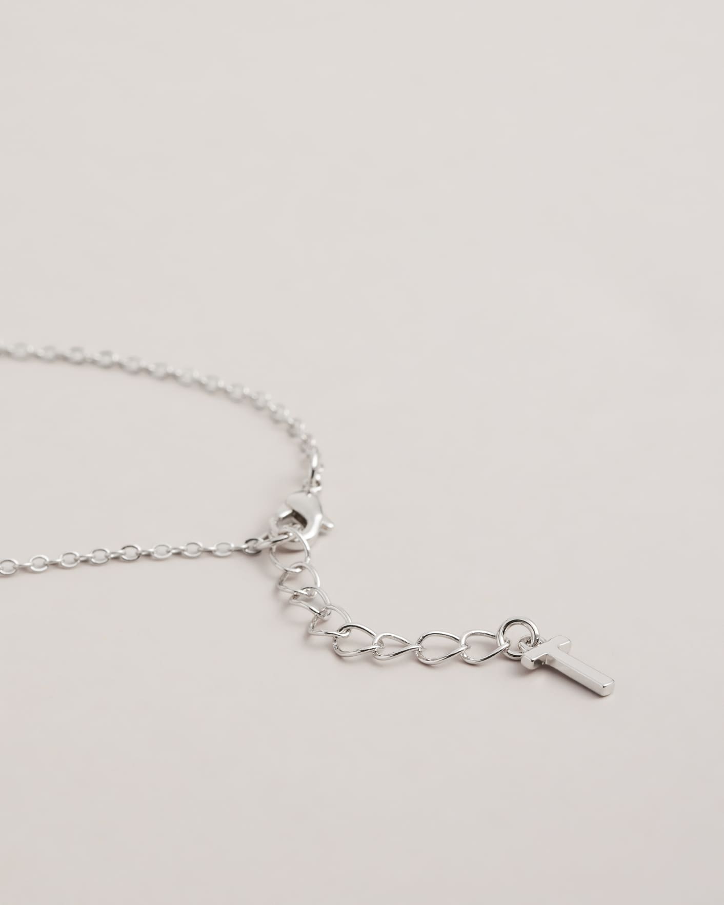 Silver Colour Heart pendant necklace Ted Baker