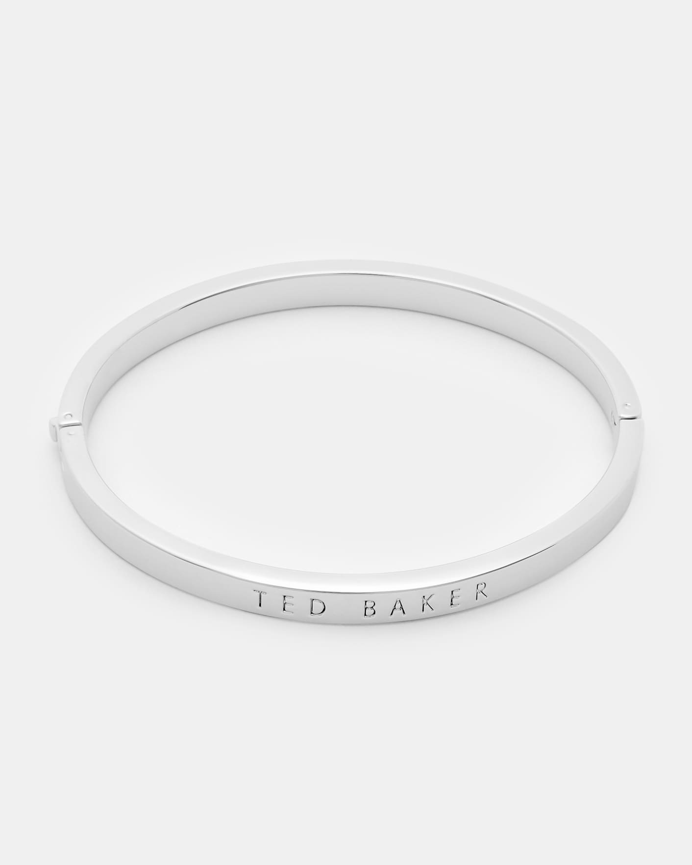 Silver Colour Hinged bangle Ted Baker