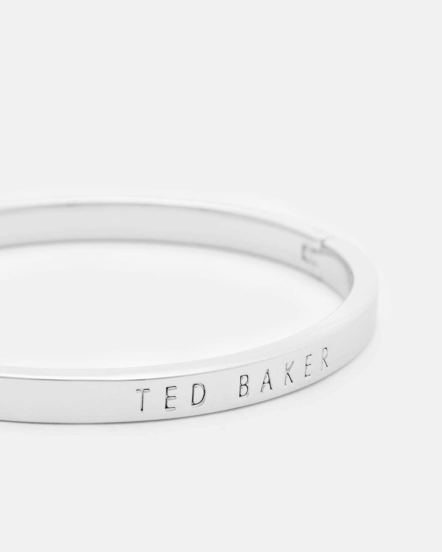 Silver Colour Hinged bangle Ted Baker